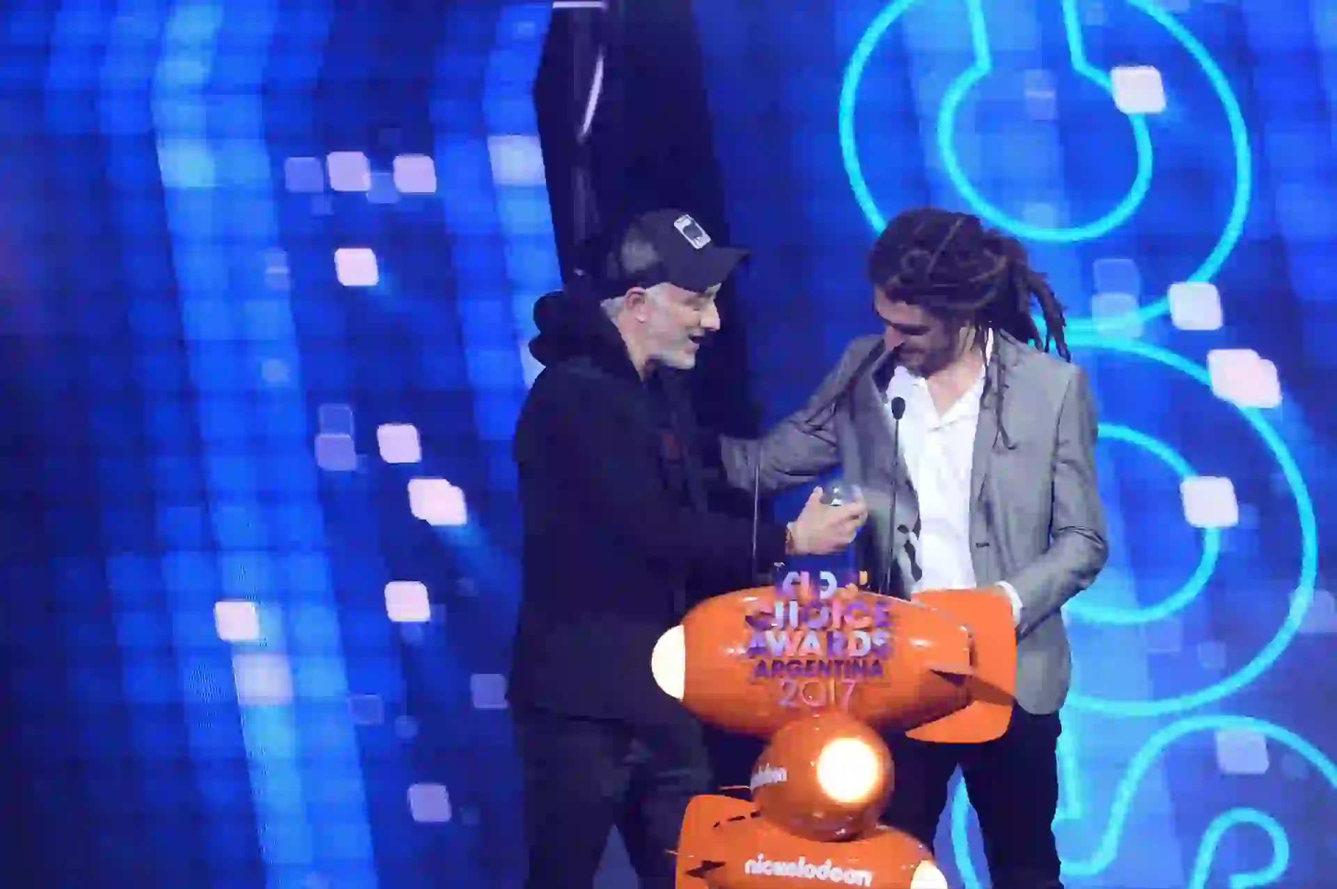 En octubre, durante la ceremonia de Kids’ Choice Awards.