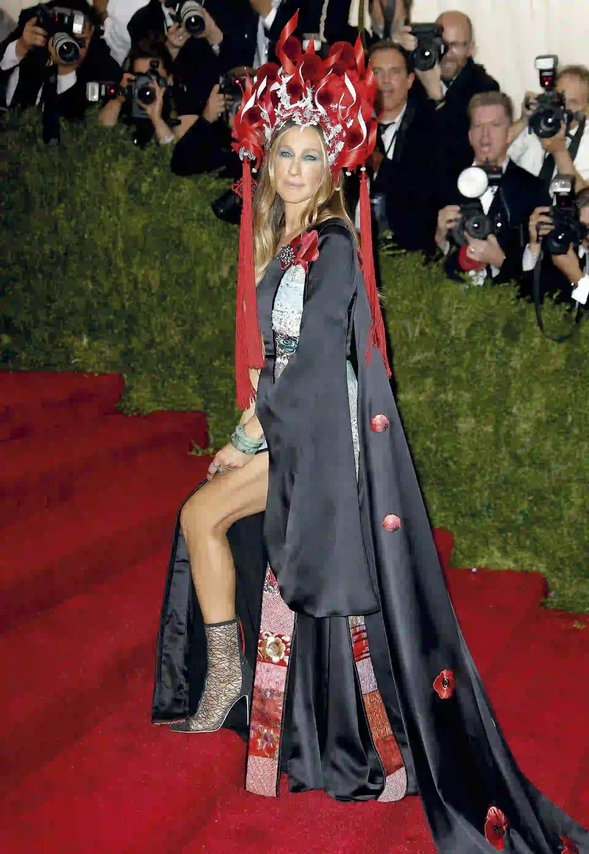 Sarah Jessica Parker con un imponente vestido de H&M