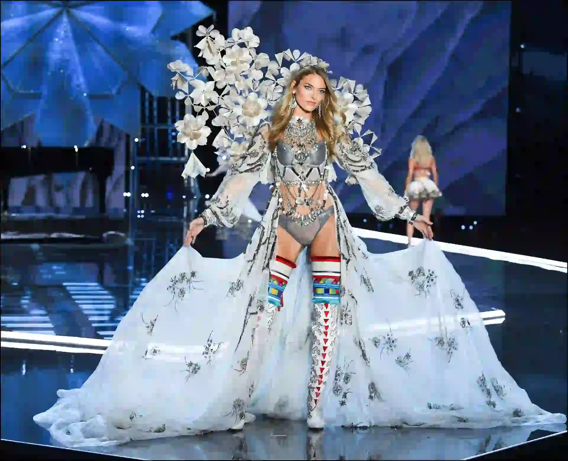 Martha Hunt is seen on stage at the Victoria