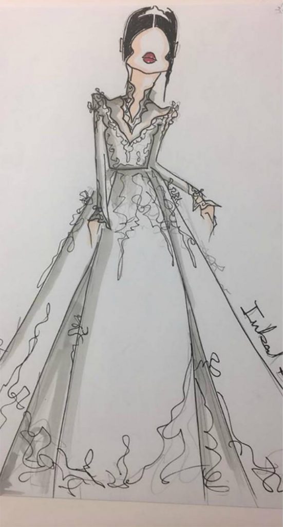 La segunda opción del vestido de Meghan Markle, un diseño más protagónico