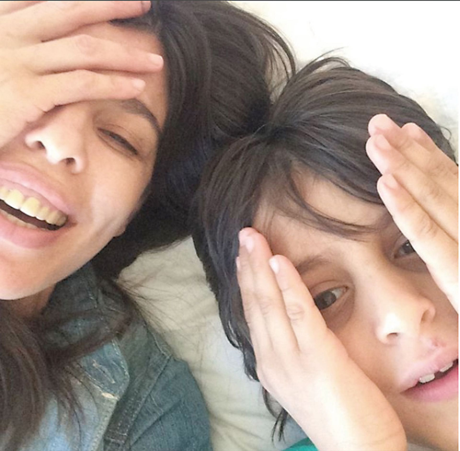 Imagen del Instagram de Valentina con su hijo, Lisandro.