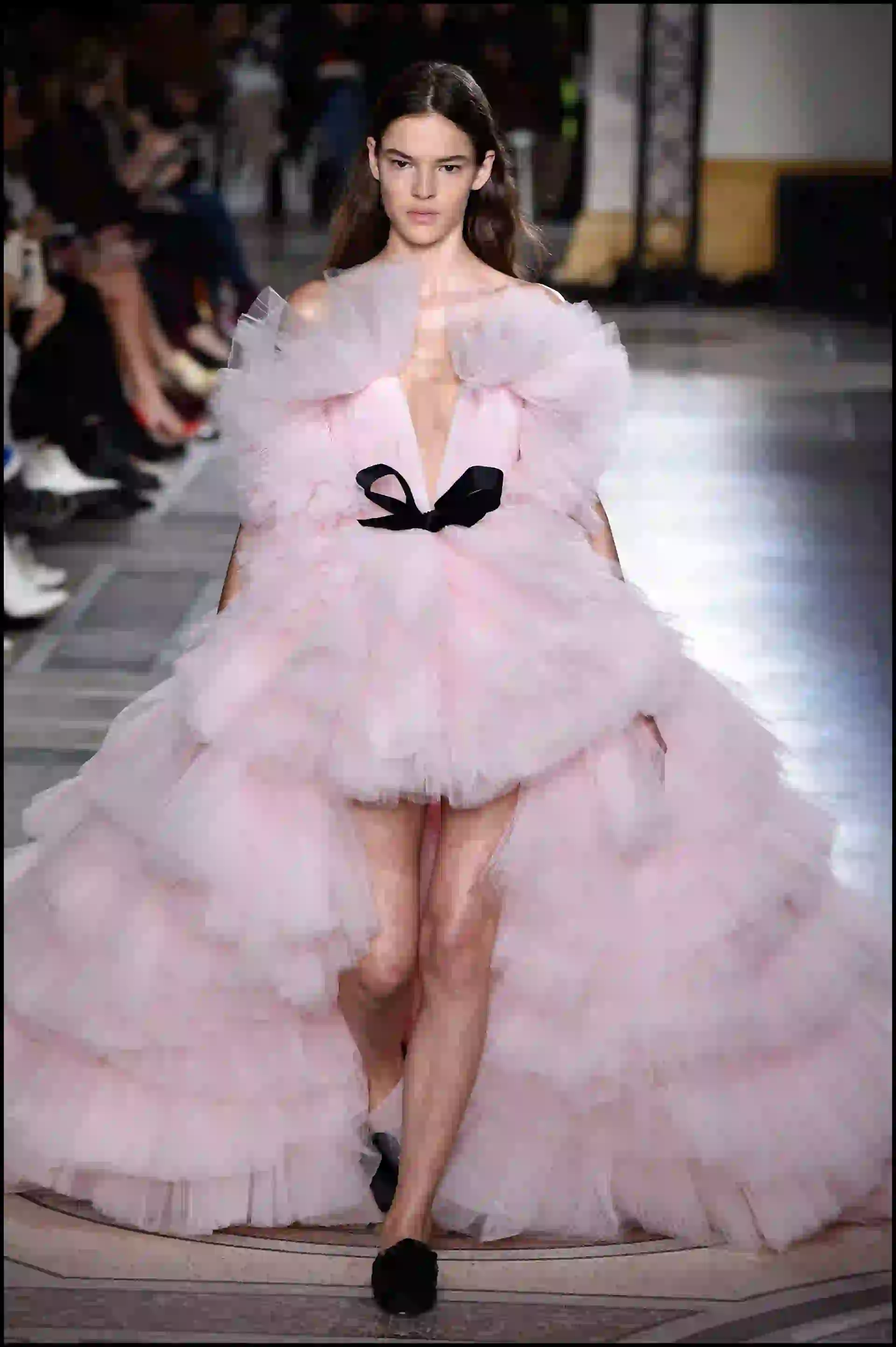 Vestidos que parecían un gran algodón de azúcar.