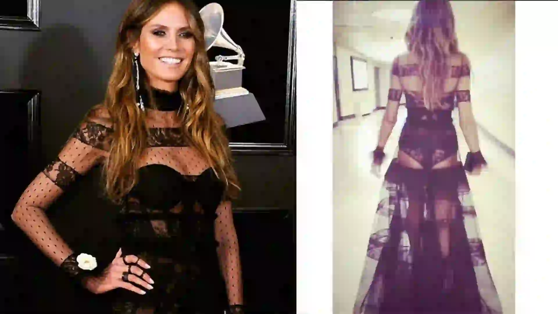 Heidi Klum. Ondas y transparencias. 