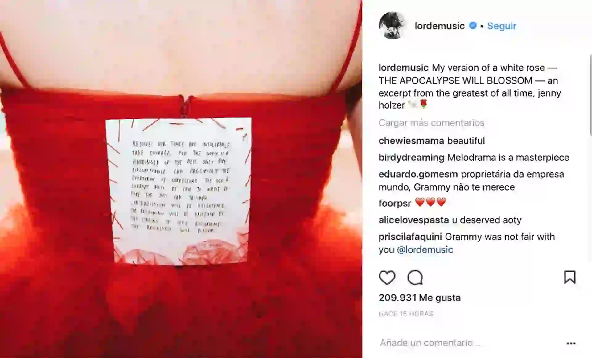 #PARATI-GRAMMY-MENSAJE