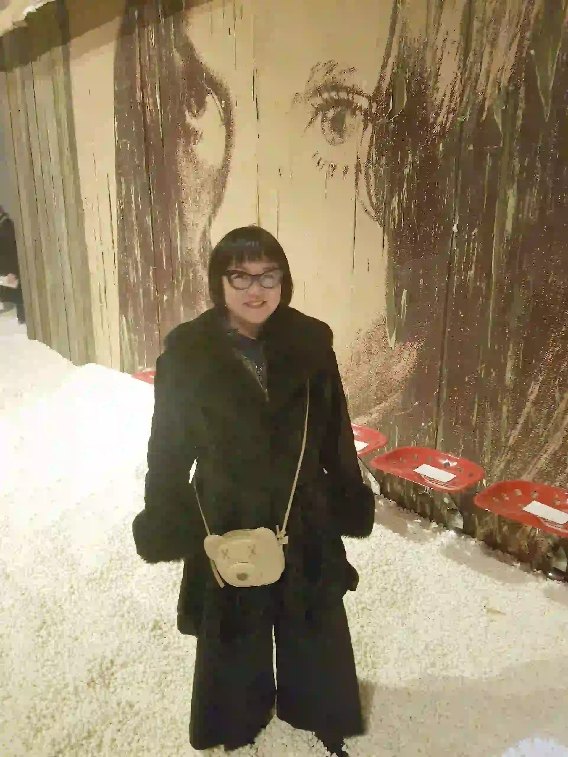 En Nueva York, la enviada de Para Ti con 15 cm de popcorn en el suelo