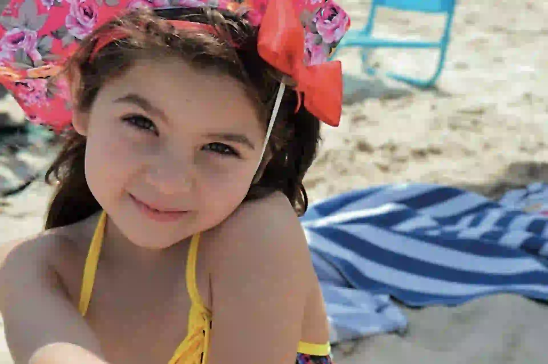 La pequeña de siete años posando para la cámara de su tía Daiana. “Me encanta sacarle fotos, maquillarla y jugar con ella”, nos dijo.