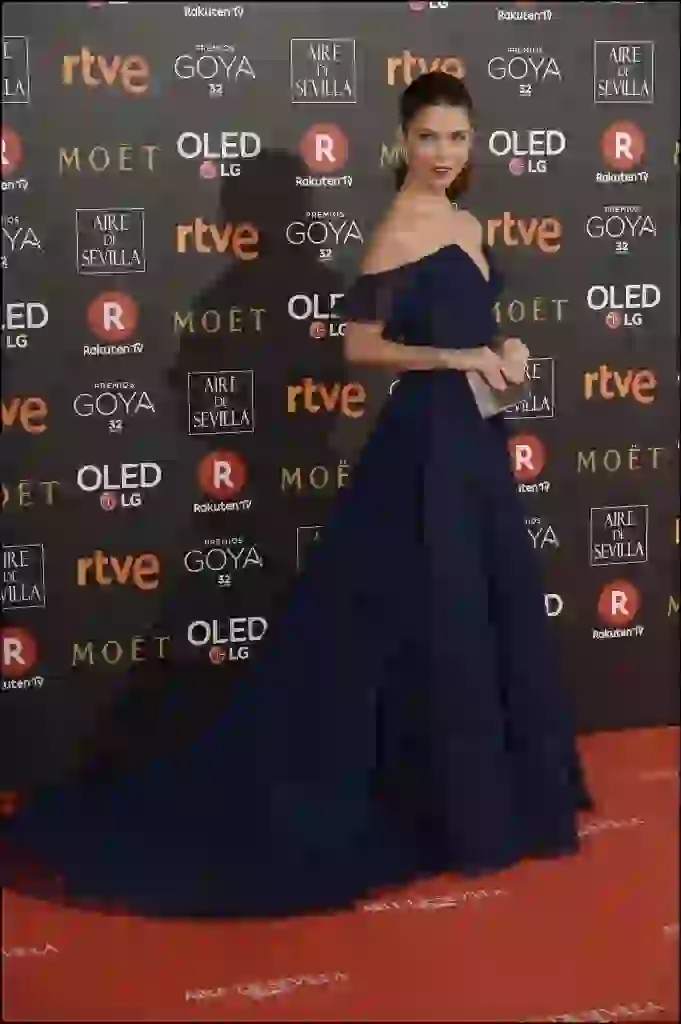 Juana Acosta - Celebrities arrive to the Goya Cinema Awards ceremony at the Marriot Madrid Hotel Auditorium.- February 3, 2018
