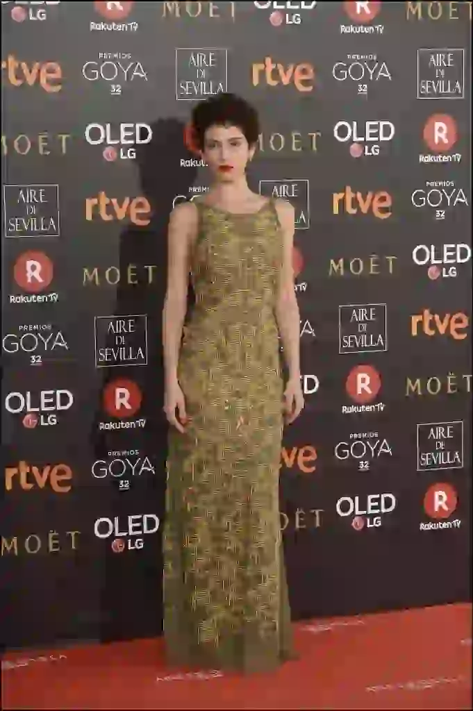 Ursula Corbero - Celebrities arrive to the Goya Cinema Awards ceremony at the Marriot Madrid Hotel Auditorium.- February 3, 2018