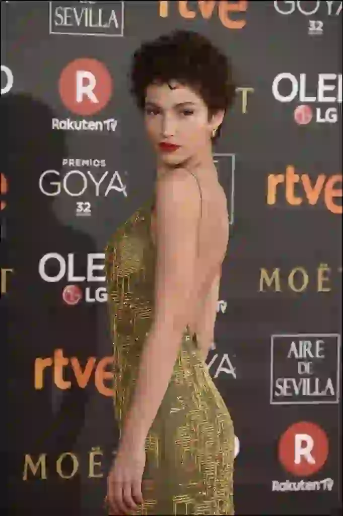 Ursula Corbero - Celebrities arrive to the Goya Cinema Awards ceremony at the Marriot Madrid Hotel Auditorium.- February 3, 2018