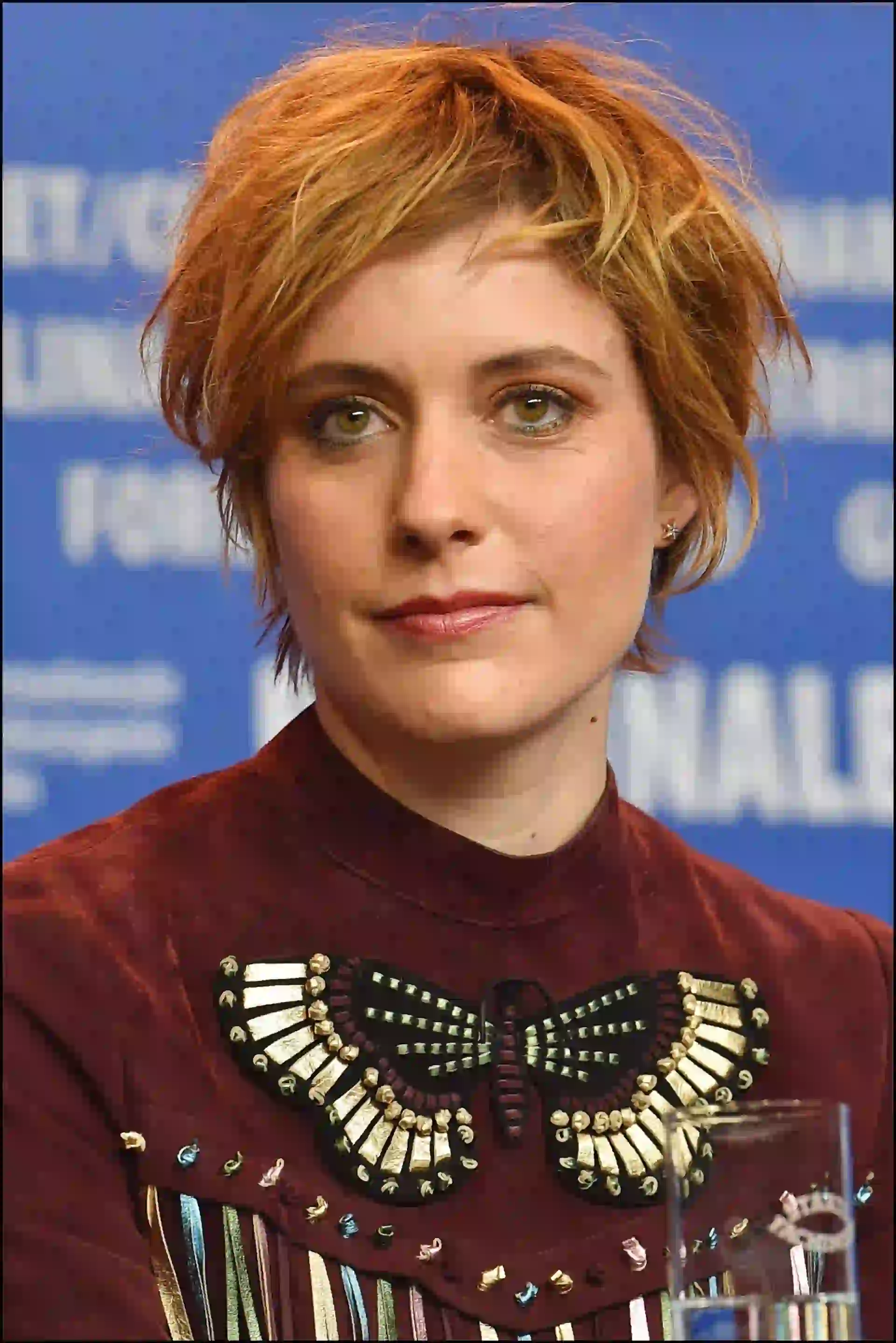 Greta Gerwig - ConfÈrence de presse du film "Maggie a un plan" (Maggie