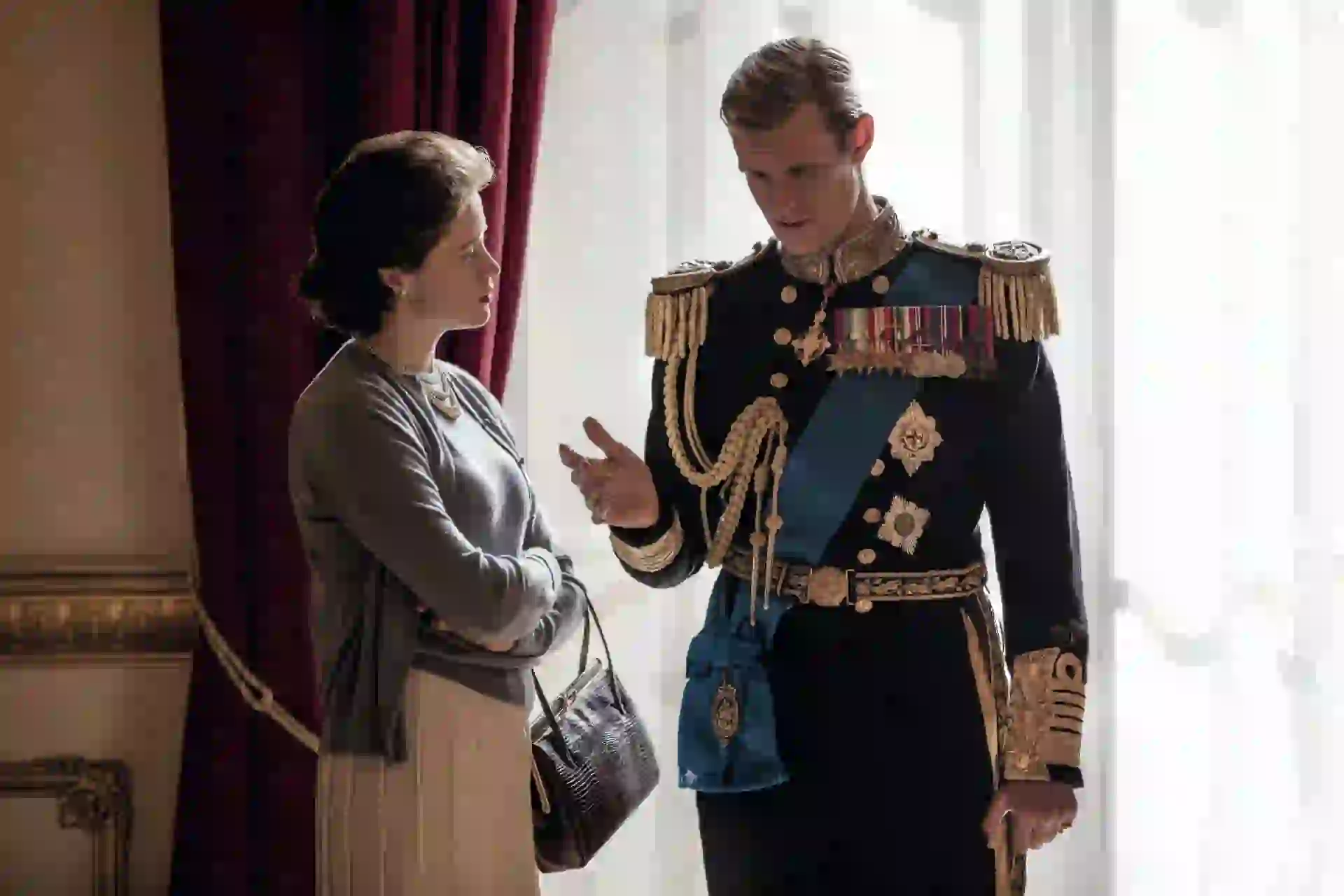 La serie The Crown, de Netflix, retrata la vida de la reina Isabel II del Reino Unido (91), interpretada por Claire Foy. Son casi siete décadas de matrimonio con el príncipe Felipe de Edimburgo (95), interpretado por Matt Smith.