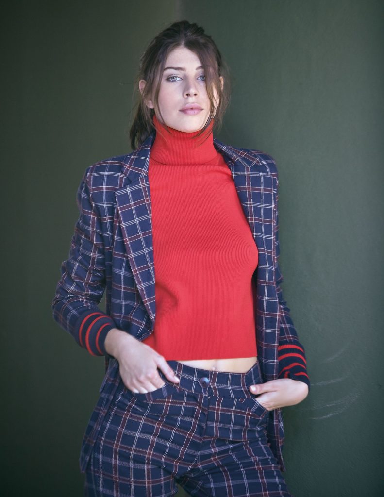 #PARA TI - MODA URBANA - moda - Saco y pantalon escoces Florencia Rey - JR - 20180309