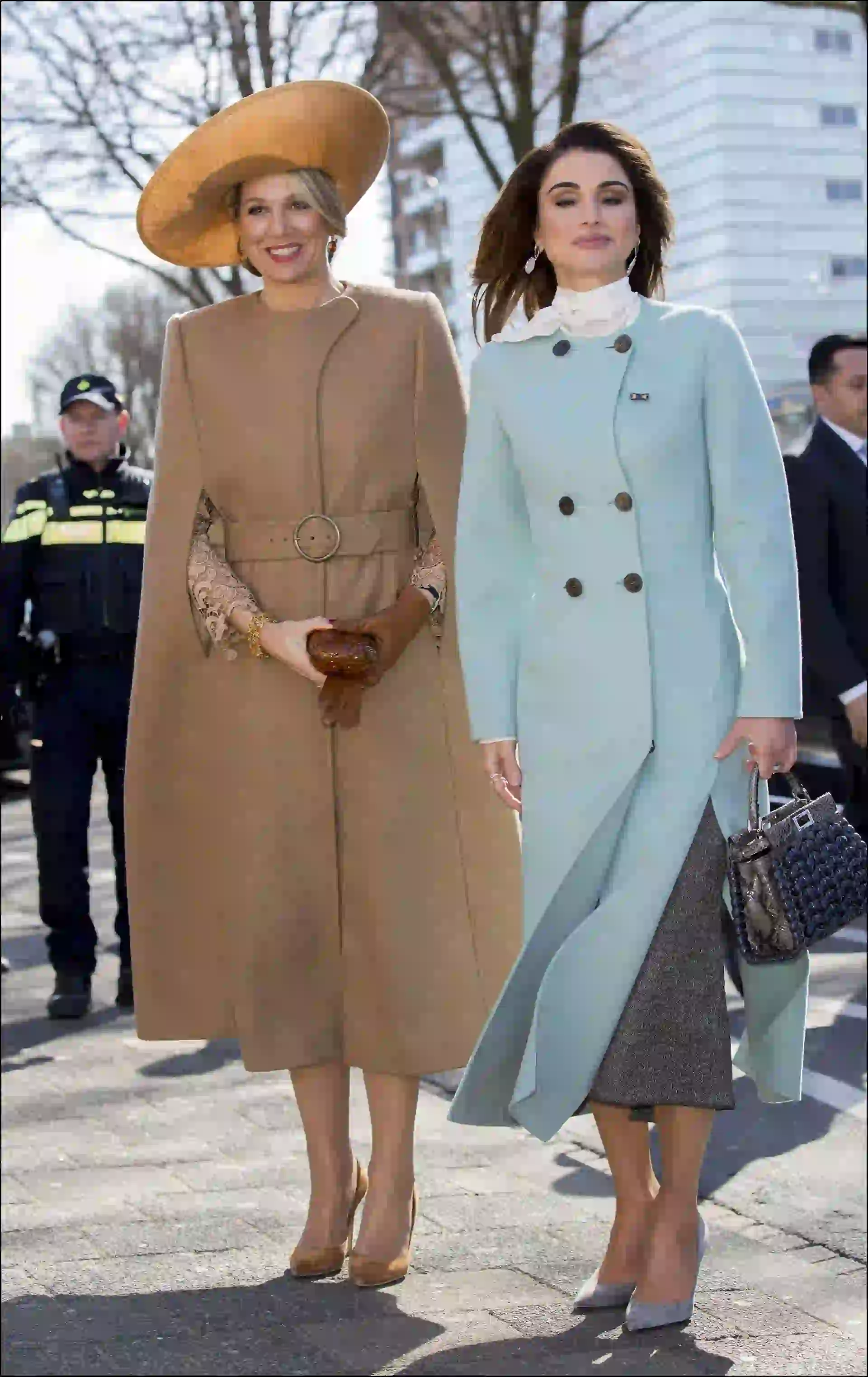 La reine Rania de Jordanie et la reine Maxima des Pays-Bas en visite au MusÈe de la Ville ‡ La Haye. Le 20 mars 2018 Den Haag, 20-03-2018 Official visit of King Abdullah II and King Rania of Jordan to The Netherlands Visit Community Museum