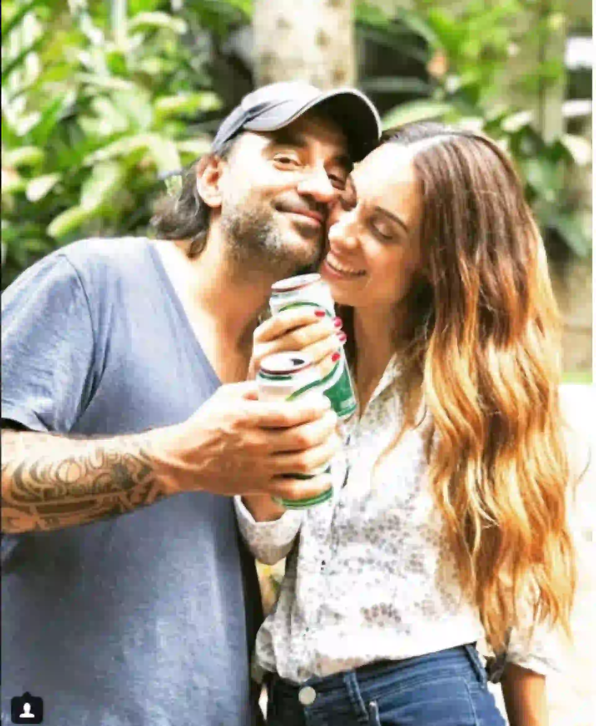 Con Pablo , con quien lleva 18 años en pareja.