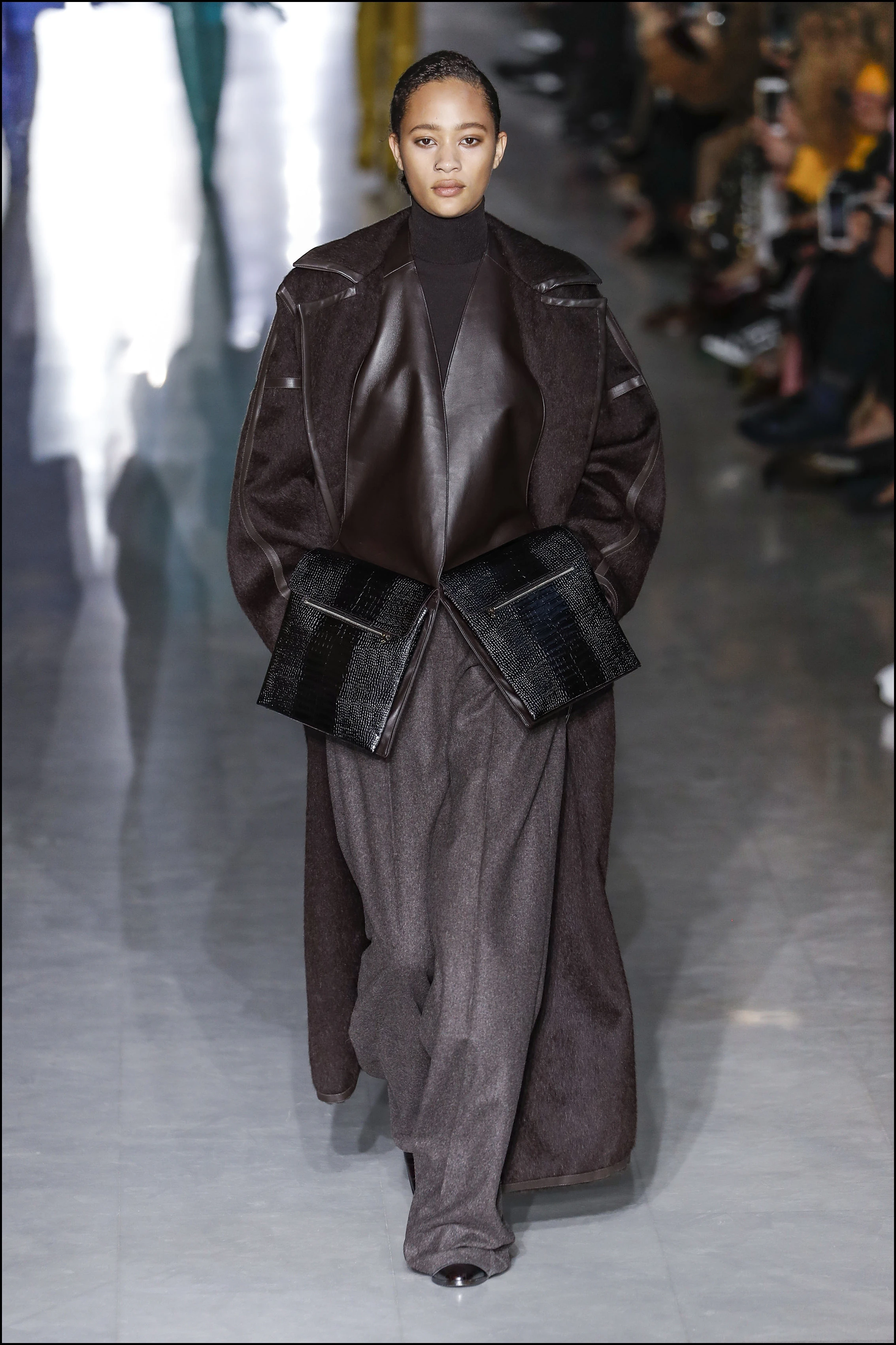 DÈfilÈ Max Mara "Collection PrÍt-‡-Porter Automne/Hiver 2019-2020" lors de la Fashion Week de Milan (MLFW), le 21 fÈvrier 2019. Max Mara Fashion Show "Ready-to-Wear Fall-Winter 2019/2020" at Milan Fashion Week, February 21st, 2019.