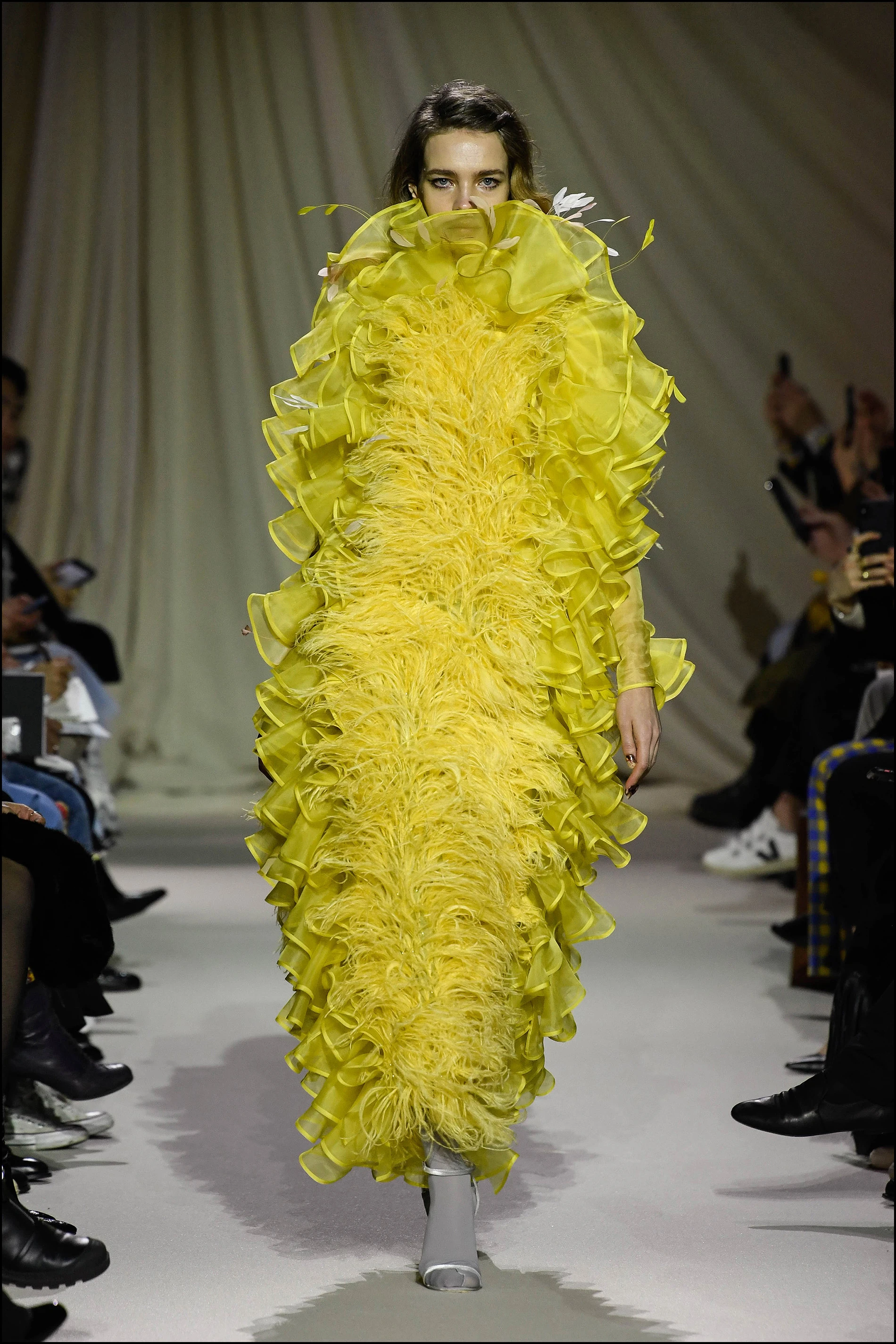 Natalia Vodianova - DÈfilÈ de mode prÍt-‡-porter automne-hiver 2019/2020 "Mary Katrantzou "lors de la London Fashion Week ‡ Londres le 16 FÈvrier 2019 (Semaine de la mode) Fashion week, London autumn-winter 2019/2020, Mary Katrantzou fashion show 16/02/2019