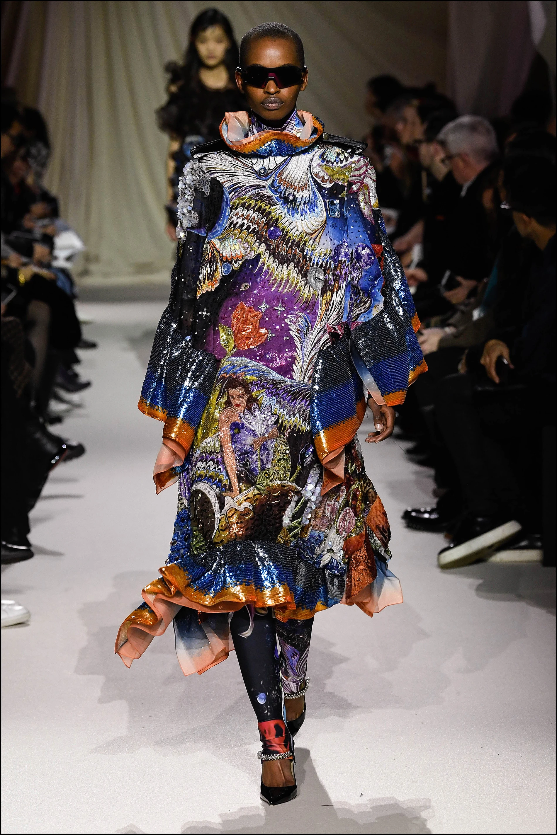 DÈfilÈ de mode prÍt-‡-porter automne-hiver 2019/2020 "Mary Katrantzou "lors de la London Fashion Week ‡ Londres le 16 FÈvrier 2019 (Semaine de la mode) Fashion week, London autumn-winter 2019/2020, Mary Katrantzou fashion show 16/02/2019