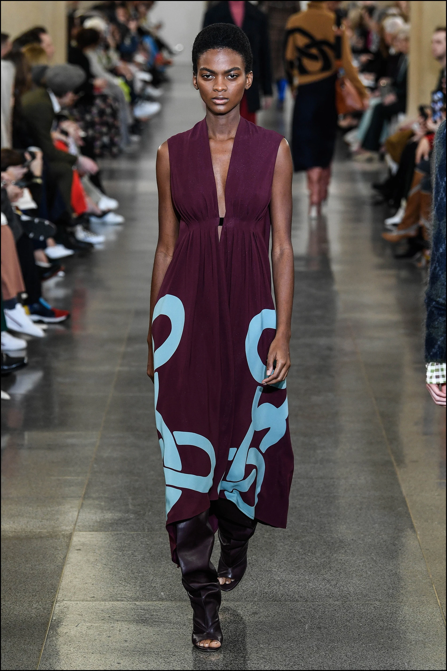 DÈfilÈ de mode prÍt-‡-porter automne-hiver 2019/2020 "Victoria Beckham" lors de la London Fashion Week ‡ Londres le 17 FÈvrier 2019 ( Semaine de la mode) . ¿ l