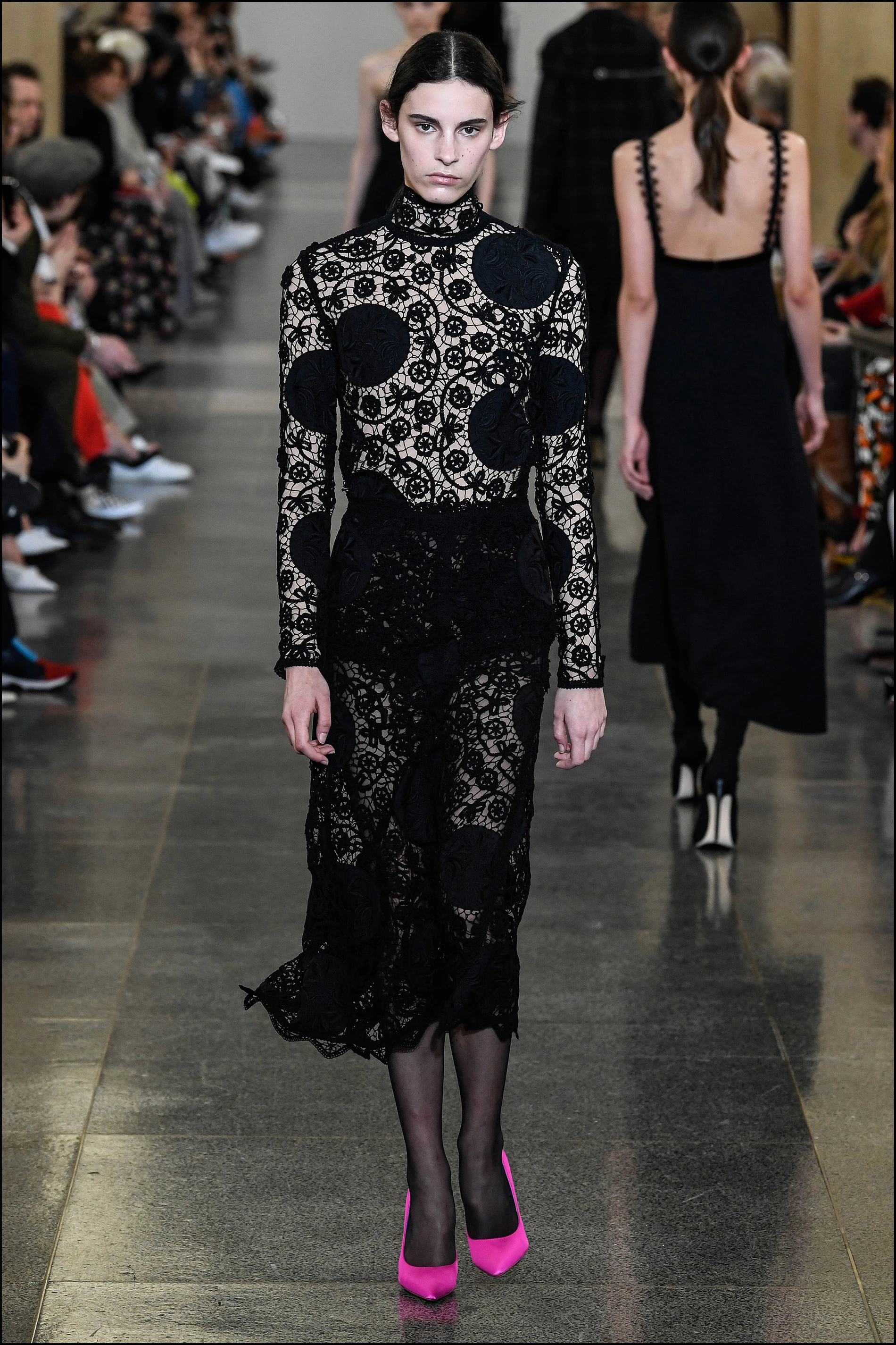 DÈfilÈ de mode prÍt-‡-porter automne-hiver 2019/2020 "Victoria Beckham" lors de la London Fashion Week ‡ Londres le 17 FÈvrier 2019 ( Semaine de la mode) . ¿ l