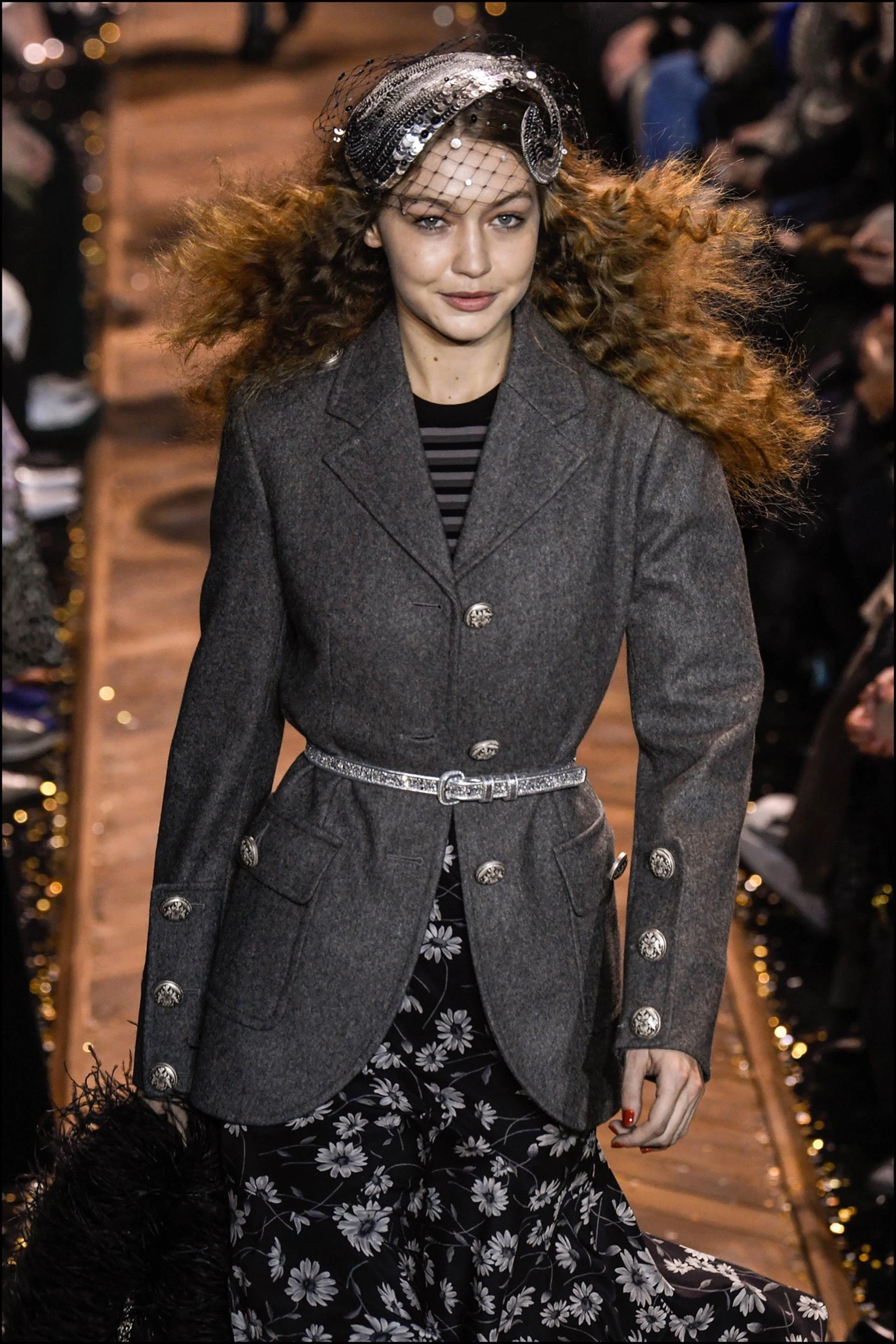 Gigi Hadid - DÈfilÈ Michael Kors "Collection PrÍt-‡-Porter Automne/Hiver 2019" lors de la Fashion Week de New York, le 13 fÈvrier 2019. Michael Kors Fashion Show "Ready-to-Wear Fall/Winter 2019" at New York Fashion Week, February 13th, 2019.
