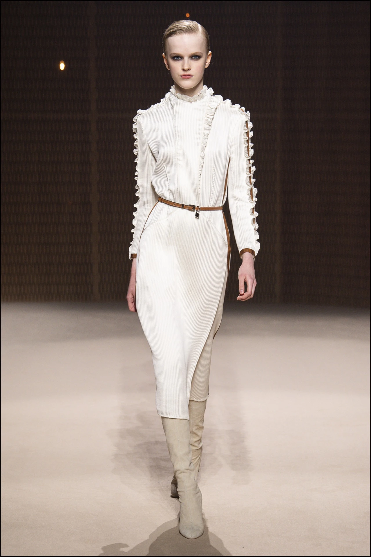 Mannequin - DÈfilÈ de mode HermËs collection prÍt-‡-porter Automne-Hiver 2019/2020 lors de la fashion week ‡ Paris, le 2 mars 2019. HermËs fashion show ready-to-wear Fall-Winter 2019/2020 during the fashion week in Paris, France, on March 2nd 2019.