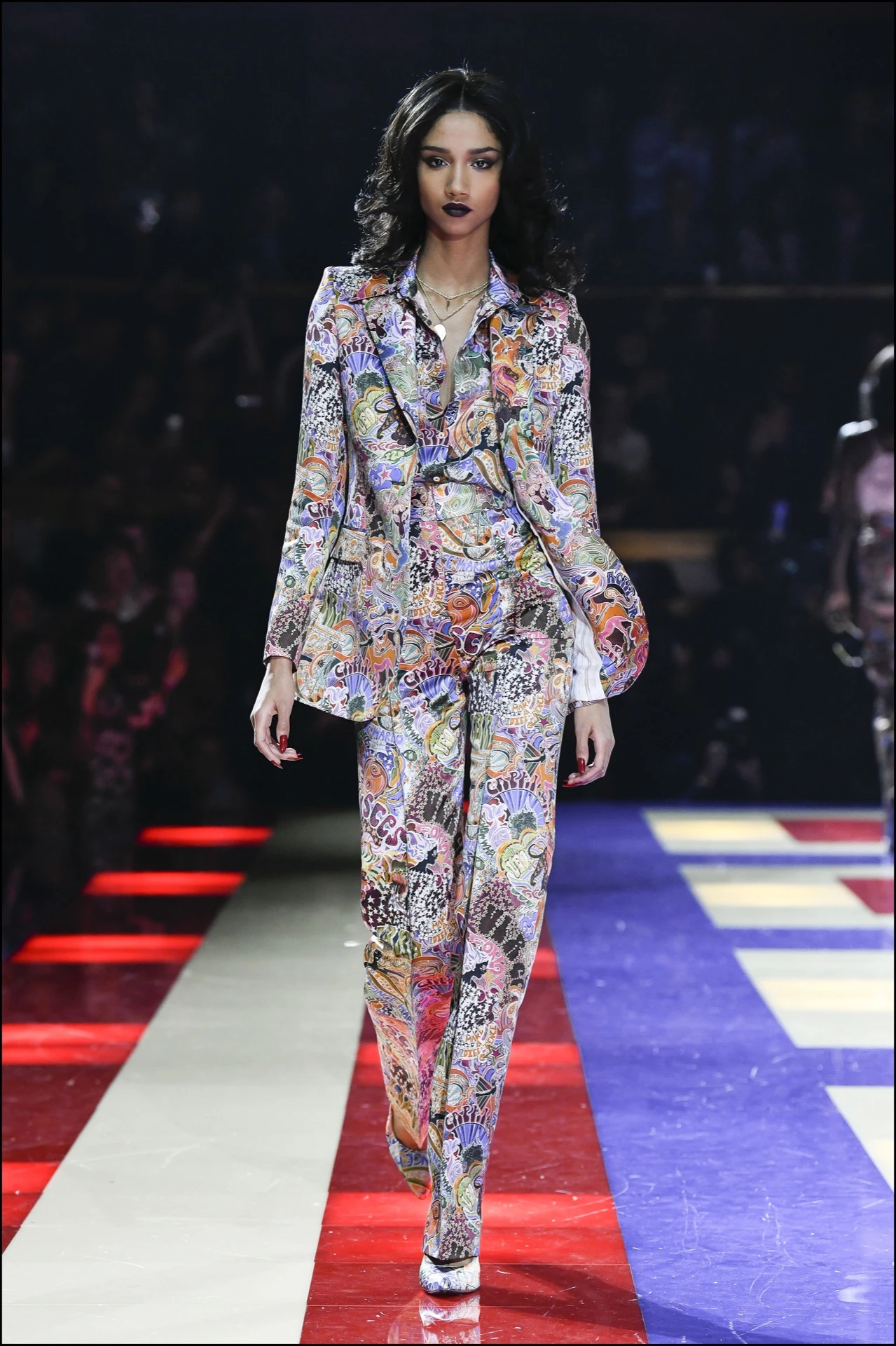 Mannequin - DÈfilÈ Tommy Hilfiger TOMMYNOW lors de la Fashion Week de Paris, le 2 mars 2019. Tommy Hilfiger TOMMYNOW fashion show during the fashion week in Paris, France, on March 2nd 2019.