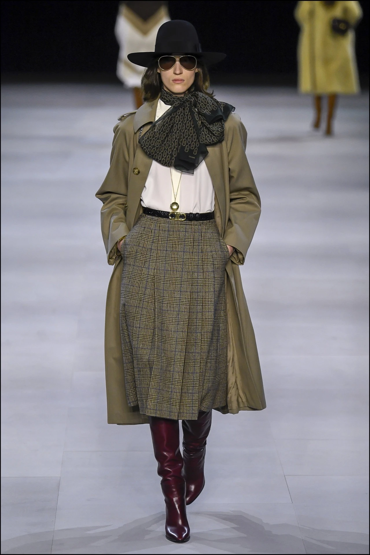 Mannequin - DÈfilÈ de mode CÈline collection prÍt-‡-porter Automne-Hiver 2019/2020 lors de la fashion week ‡ Paris, le 1er mars 2019. Celine fashion show ready-to-wear Fall-Winter 2019/2020 during the fashion week in Paris, France, on March 1st 2019.