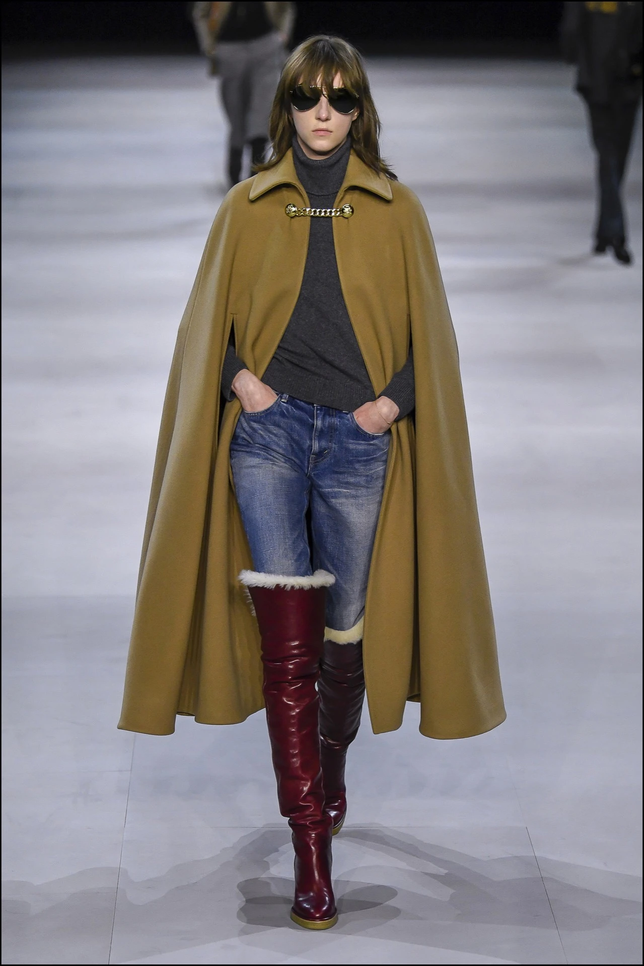 Mannequin - DÈfilÈ de mode CÈline collection prÍt-‡-porter Automne-Hiver 2019/2020 lors de la fashion week ‡ Paris, le 1er mars 2019. Celine fashion show ready-to-wear Fall-Winter 2019/2020 during the fashion week in Paris, France, on March 1st 2019.