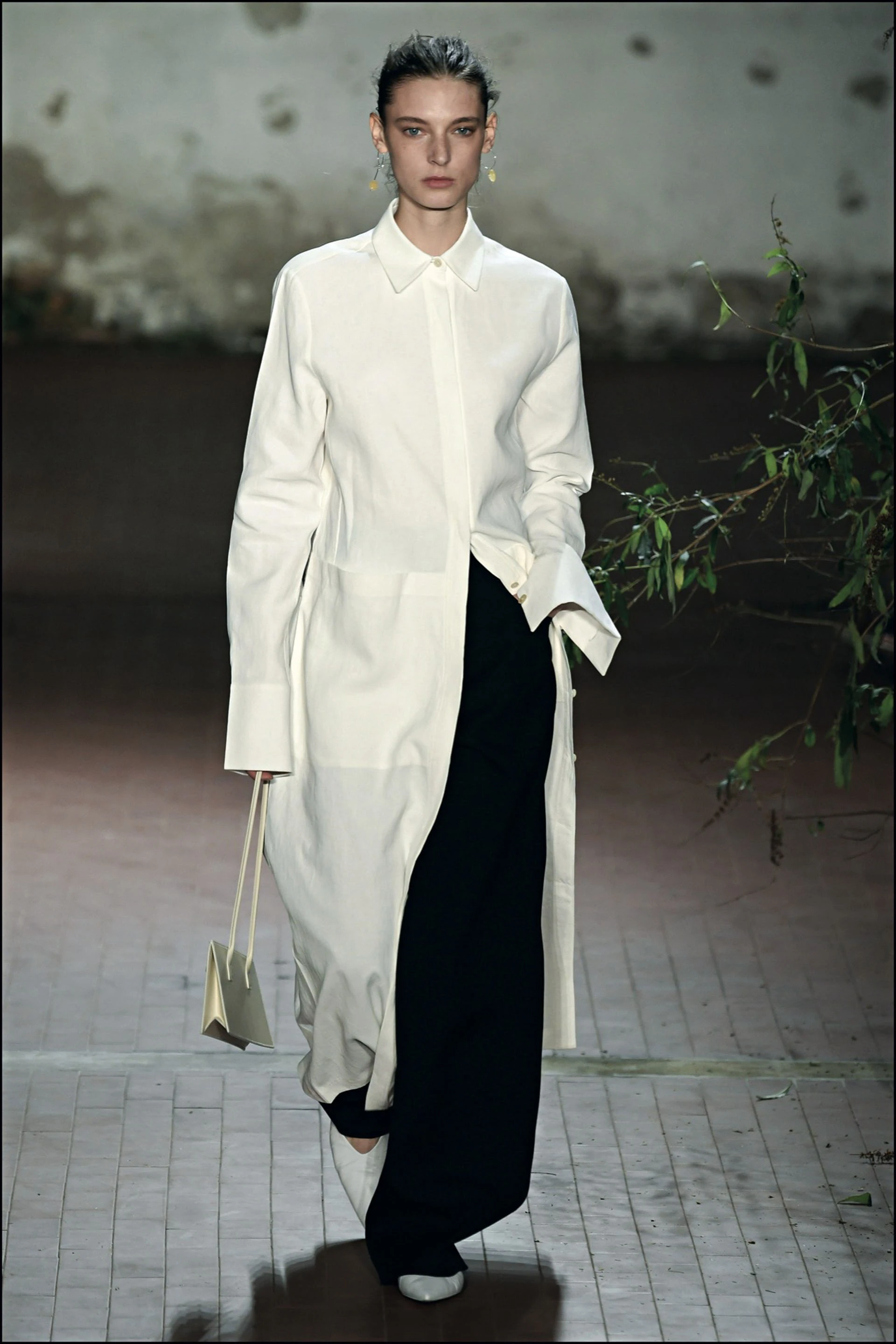 DÈfilÈ Jil Sander "Collection PrÍt-‡-Porter Automne/Hiver 2019-2020" lors de la Fashion Week de Milan (MLFW), le 21 fÈvrier 2019. Jil Sander Fashion Show "Ready-to-Wear Fall-Winter 2019/2020" at Milan Fashion Week, February 21st, 2019.