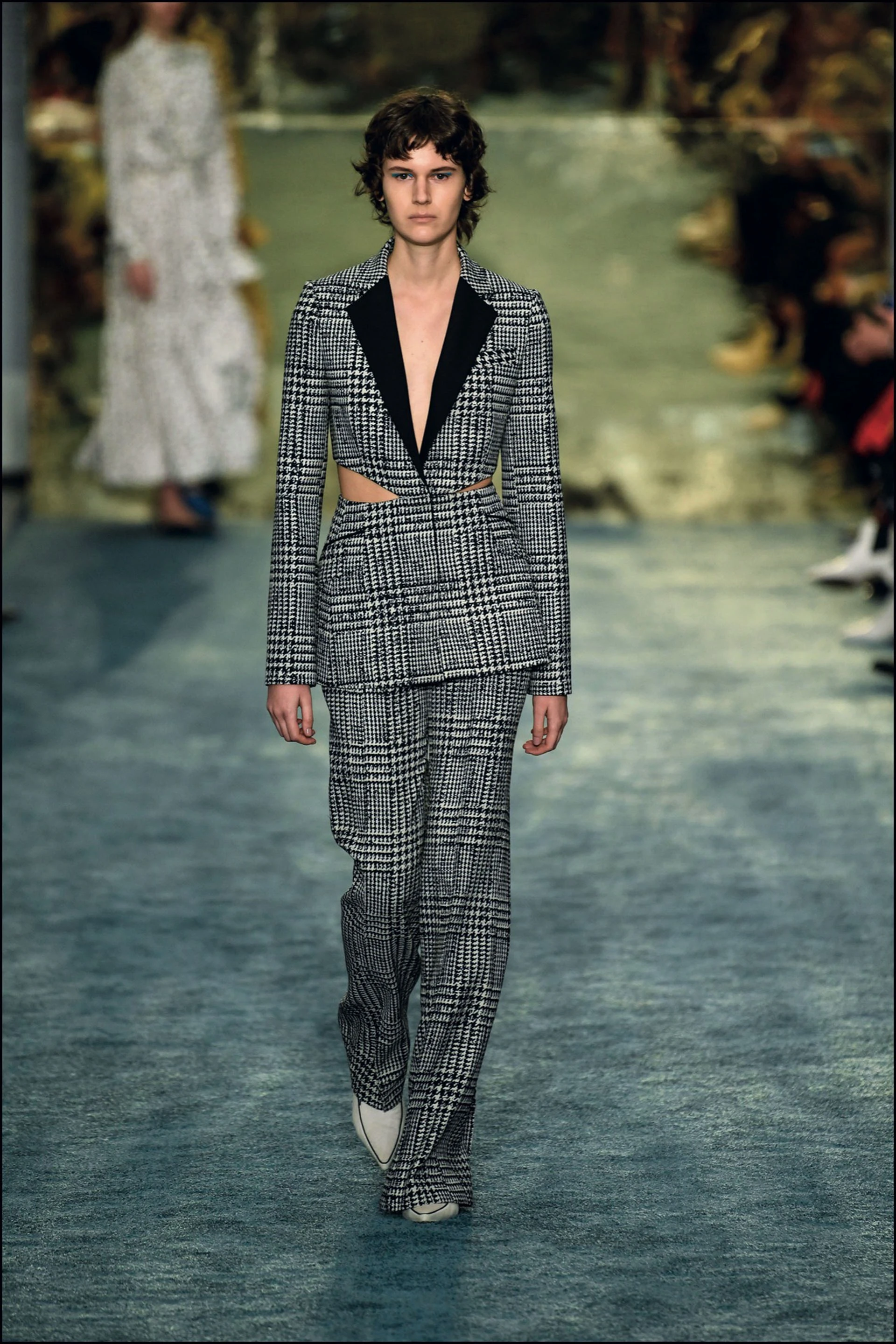 Mannequin au dÈfilÈ Carolina Herrera lors de la Fashion Week automne-hiver 2019/2020 ‡ New York City, New York, Etats-Unis, le 11 fÈvrier 2019. A Model walks on runway during the Carolina Herrera Fashion Week Fall/Winter 2019 Collection in New York, NY, USA, on February 11, 2019.