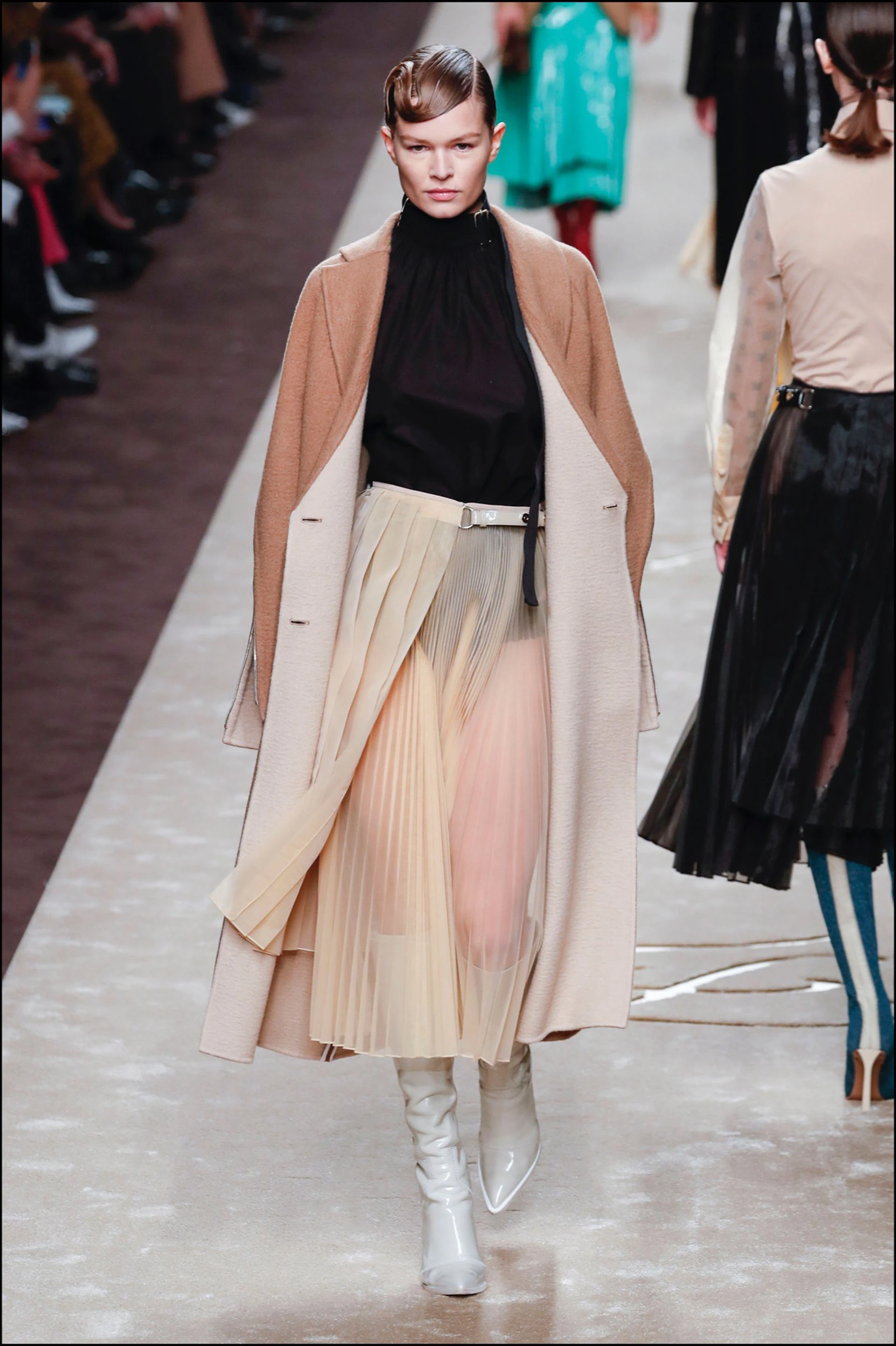 DÈfilÈ Fendi "Collection PrÍt-‡-Porter Automne/Hiver 2019-2020" lors de la Fashion Week de Milan (MLFW), le 21 fÈvrier 2019. Fendi Fashion Show "Ready-to-Wear Fall-Winter 2019/2020" at Milan Fashion Week, February 21st, 2019.