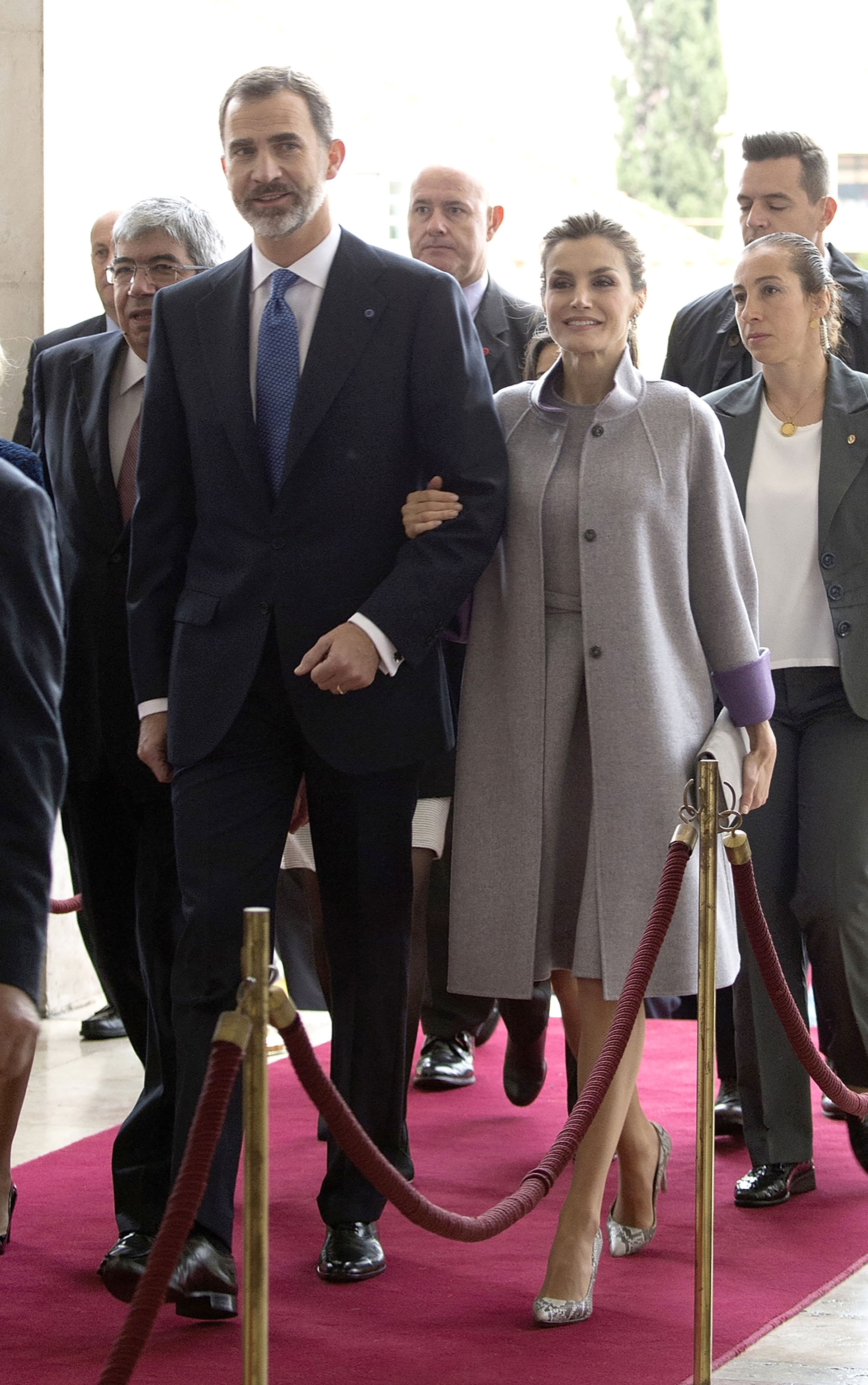 King Felipe VI of Spain visit National Assembly at Palacio de Sao Bento during Official Visit to Portugal, day 3 on November 30, in Lisbon, Portugal