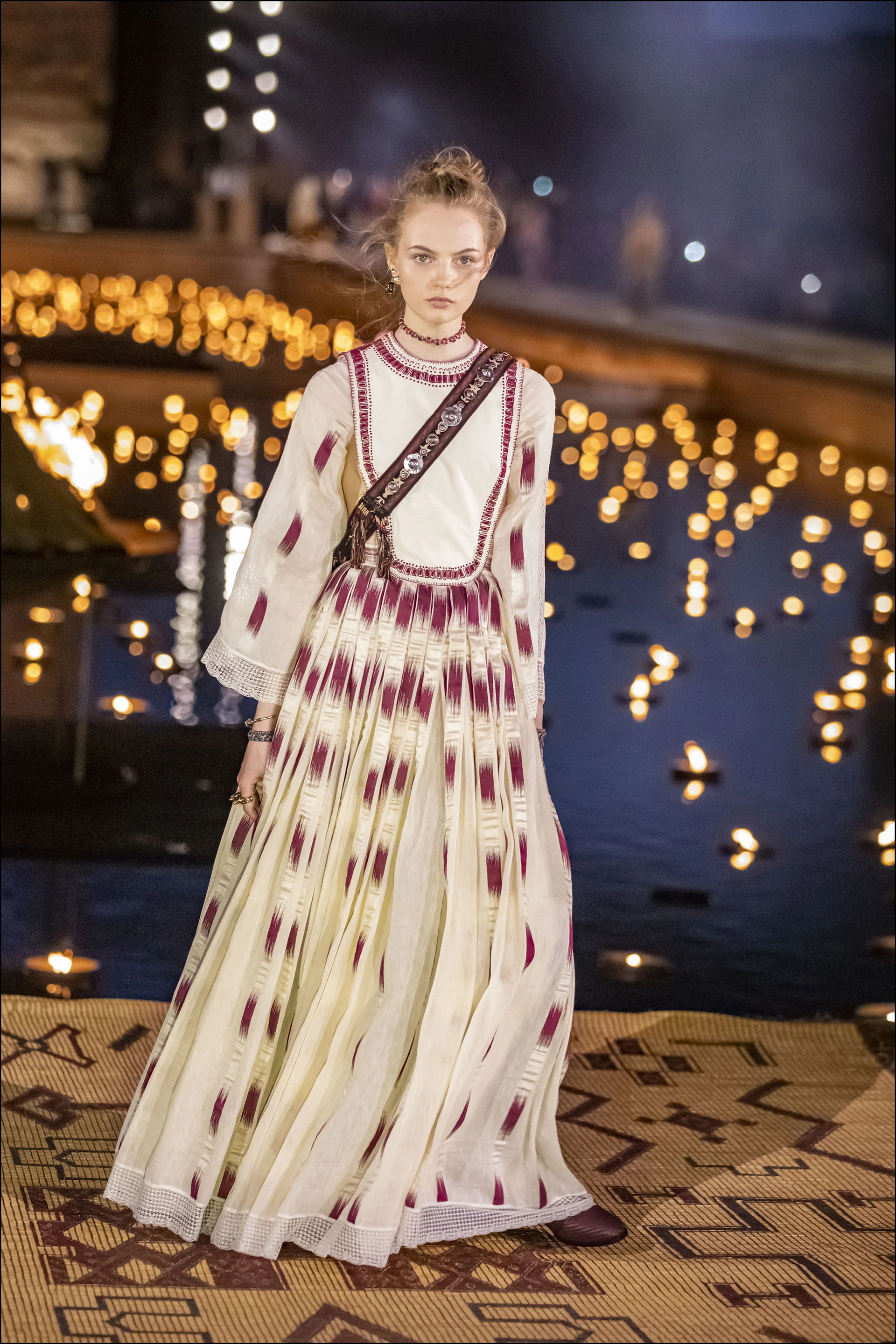 Mannequin - DÈfilÈ CroisiËre Dior au Palais El Badi ‡ Marrakech, le 29 avril 2019. ---- Catwalk - The Christian Dior Couture Cruise Collection in Marrakech, Morocco, on April 29th, 2019.