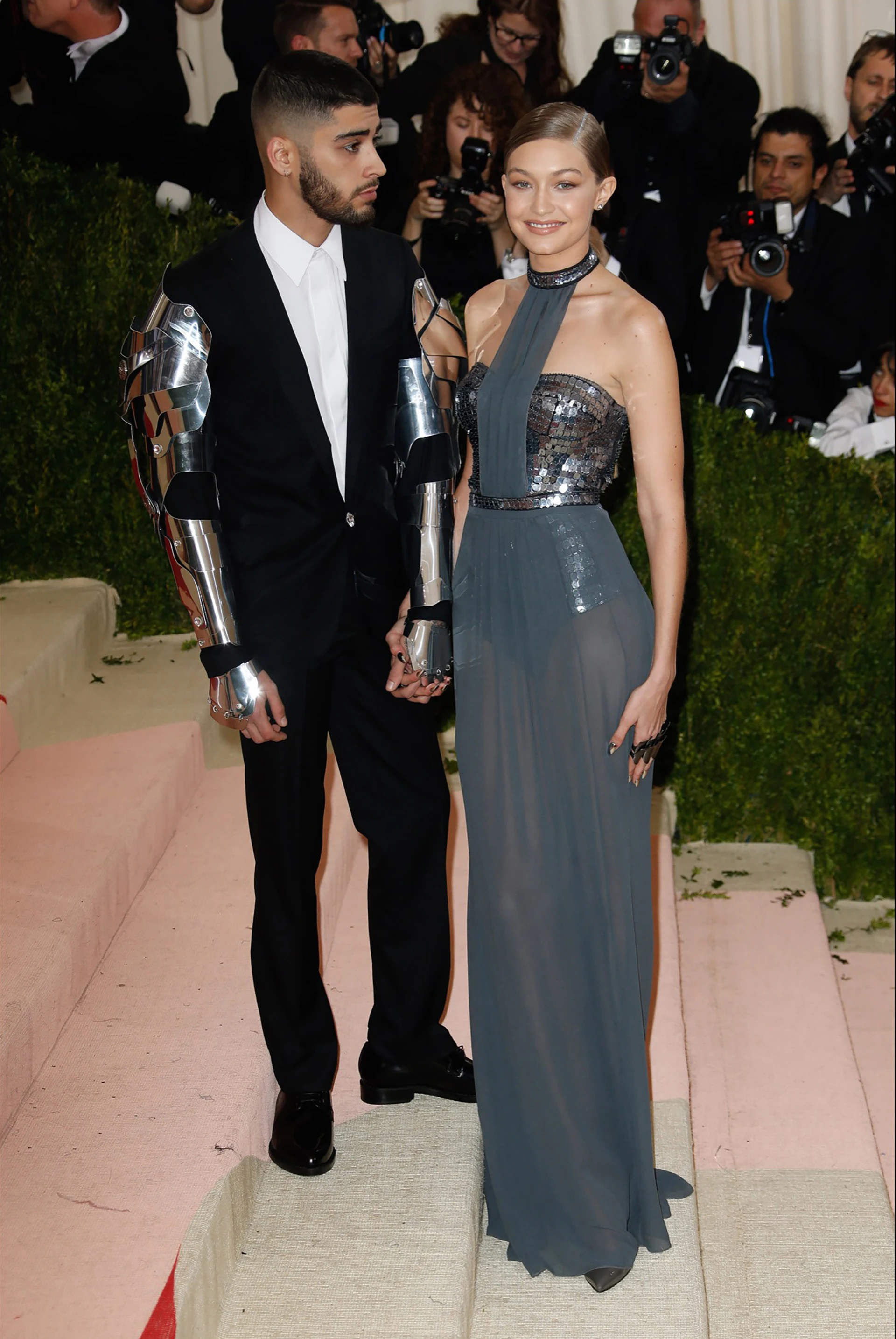 Zayn Malik and Gigi Hadid - Costume Institute Benefit, "Manus x Machina" theme , at The Metropolitan Museum of Art in New York, NY on May 2, 2016.