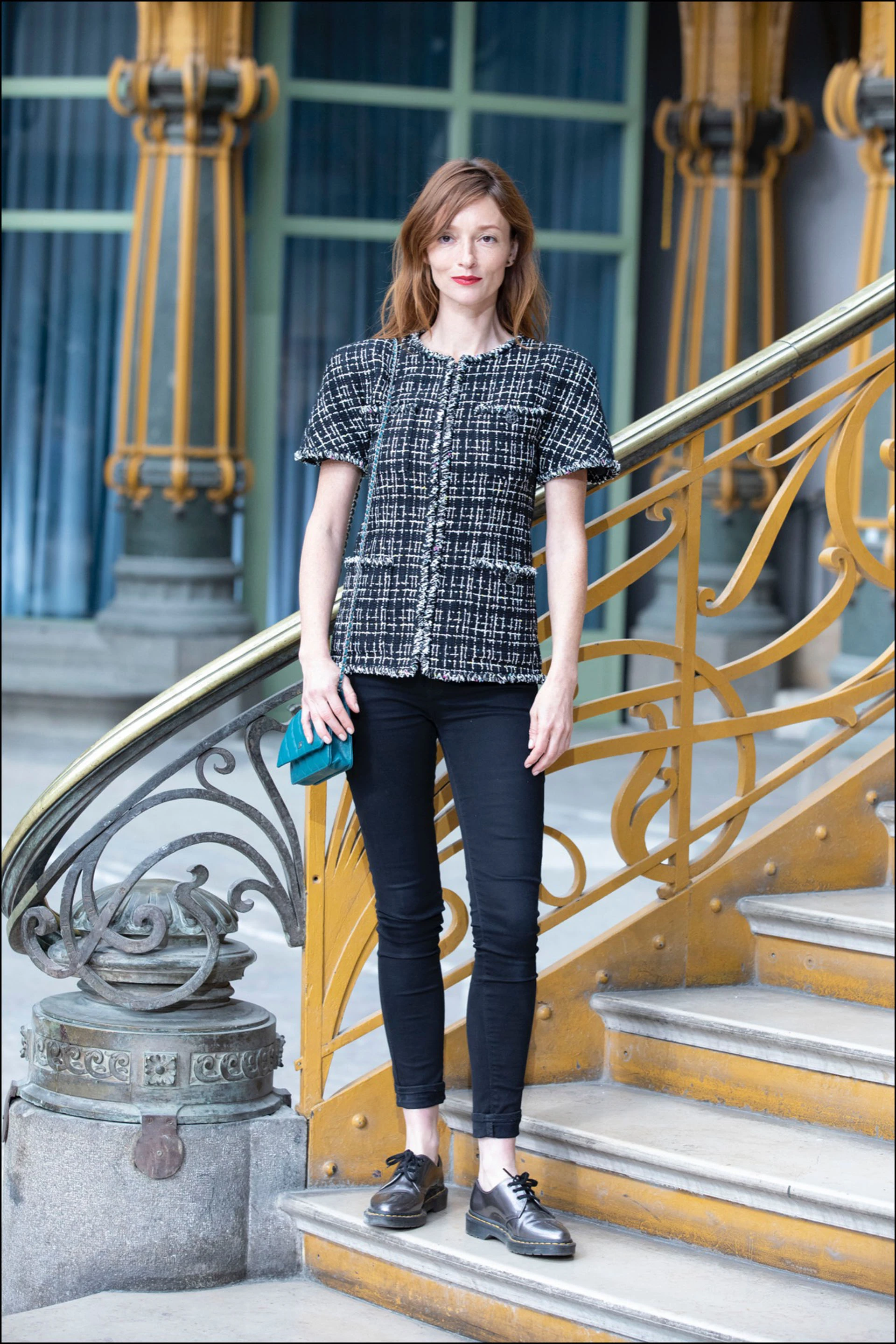 Audrey Marnay de punta en blanco.