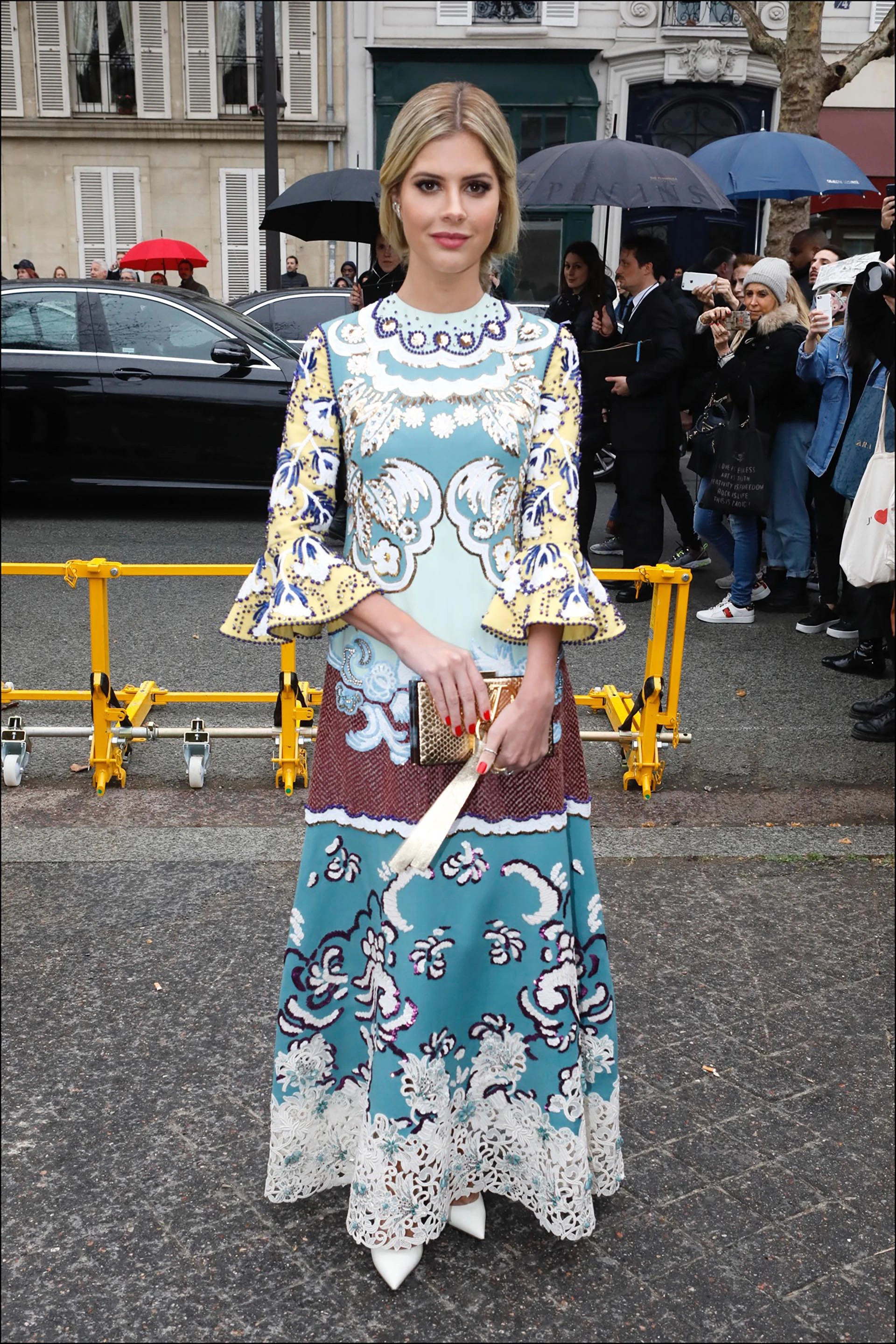 LaLa Rude - ArrivÈe des people au dÈfilÈ de mode Valentino collection prÍt-‡-porter Automne-Hiver 2019/2020 lors de la fashion week ‡ Paris, le 3 mars 2019. People are seen arriving at the Valentino ready-to-wear Fall-Winter 2019/2020 during the fashion week in Paris, France, on March 3rd 2019.