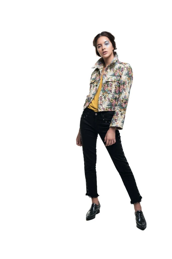 #PARA TI - ANTICIPO COLECCIONES ESTUDIO - moda - campera de brocato india style - FV - 20180316