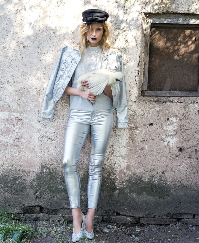 #PARA TI - ANTICIPO COLECCIONES EXTERIORES - moda - campera metalizada Melocoton - JJ - 20180316