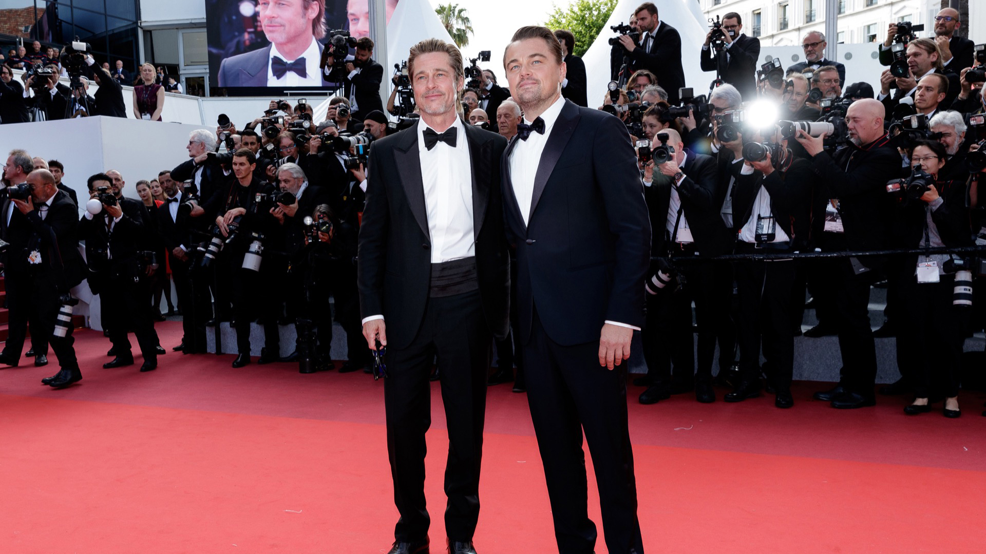 Juntos presentaron en Cannes la película Érase una vez en Hollywood.