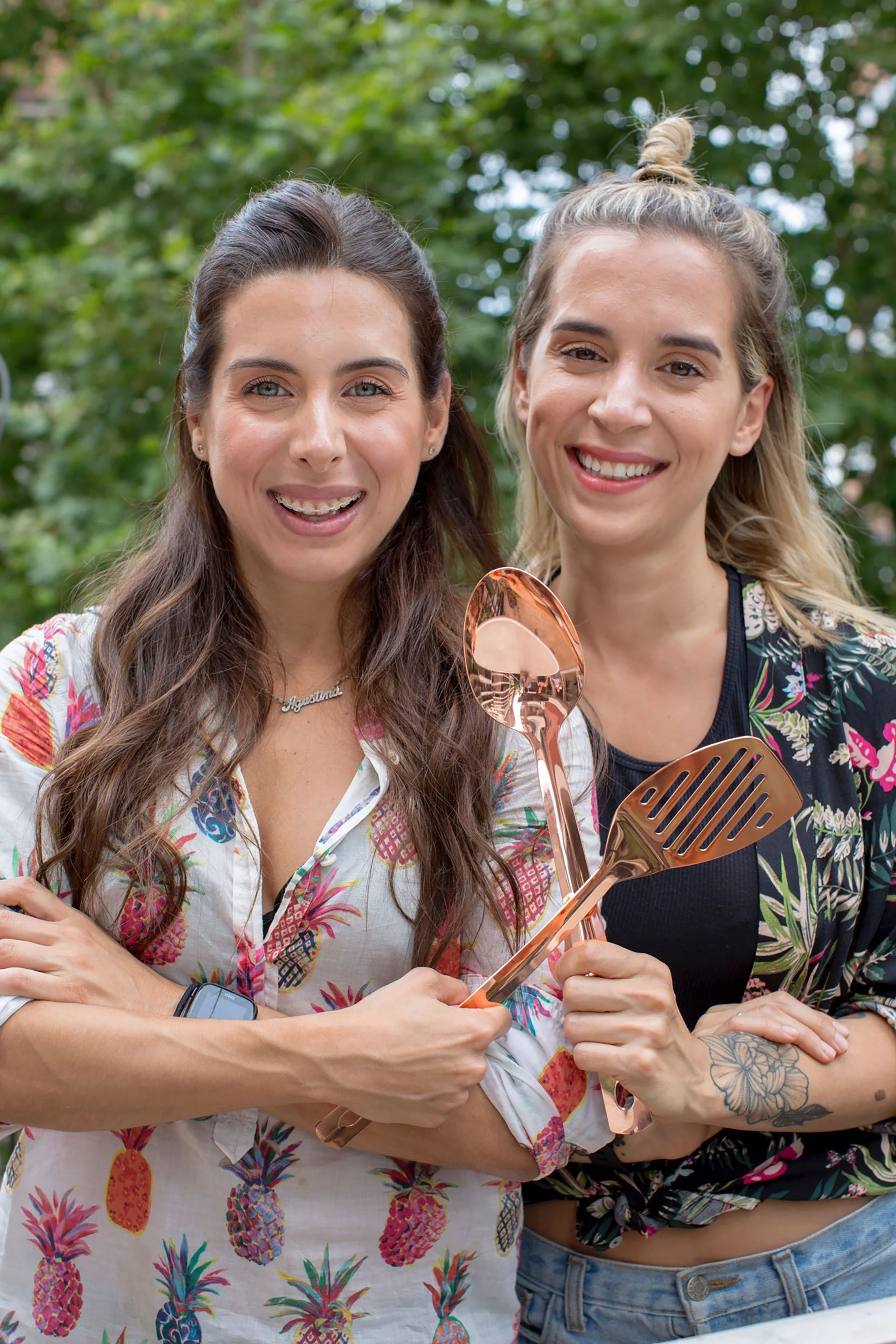 Agus Dandri, editora de Para Ti Fit, y Nani Viner, nuestra cocinera saludable.