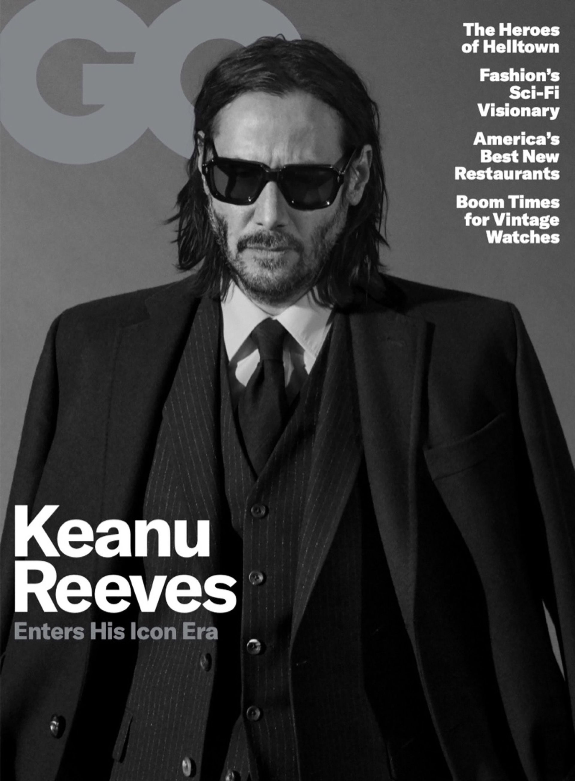 Keanu Reeves, el regreso. Hombre de tapa en GQ.