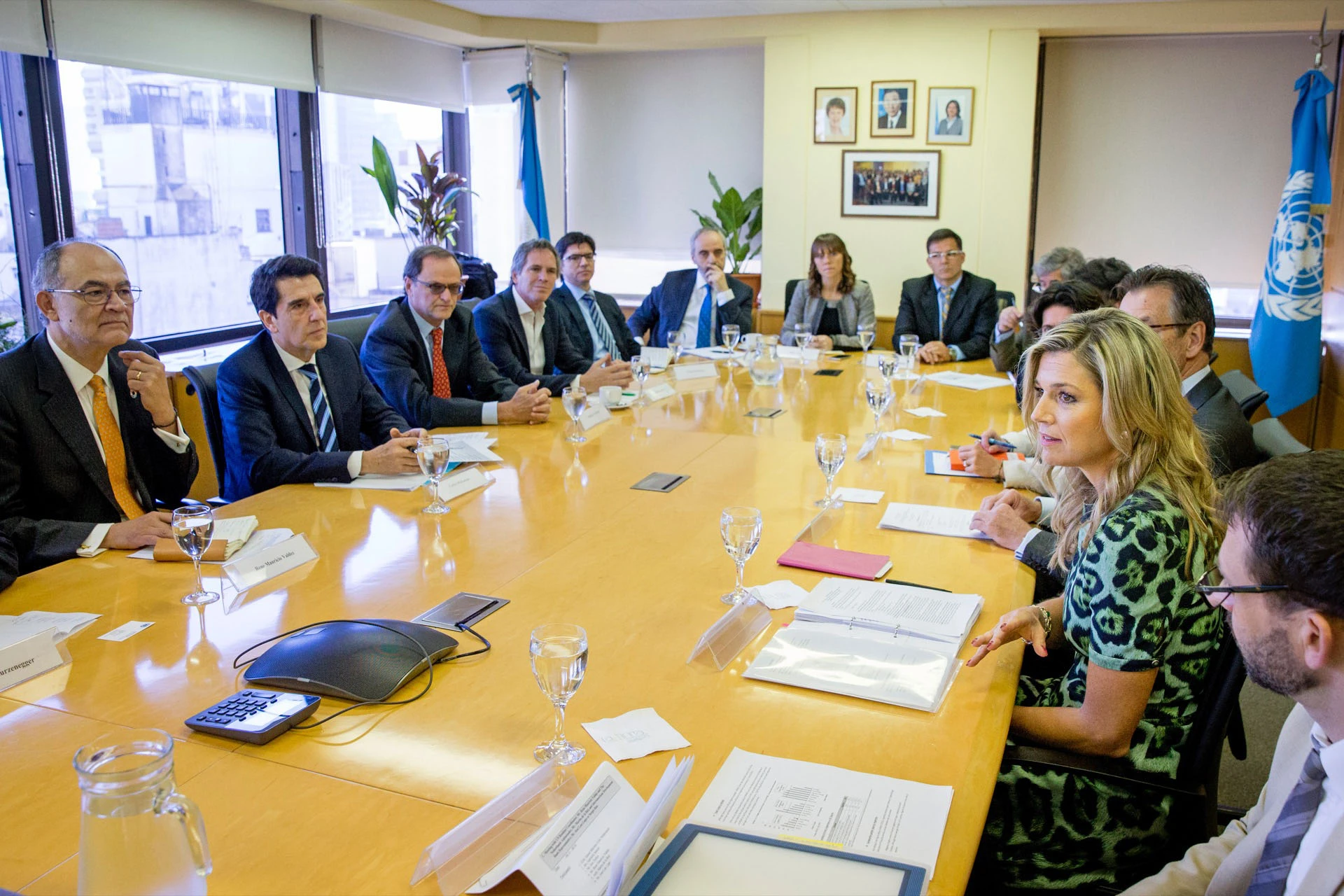 De visita en Buenos Aires, Máxima hace oír su voz en su rol para Naciones Unidas.
