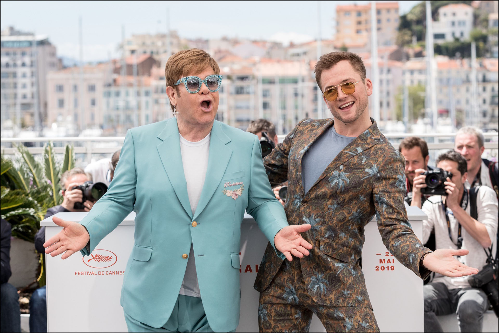 Elton John y Taron Egerton, estrellas del Festival de Cannes.