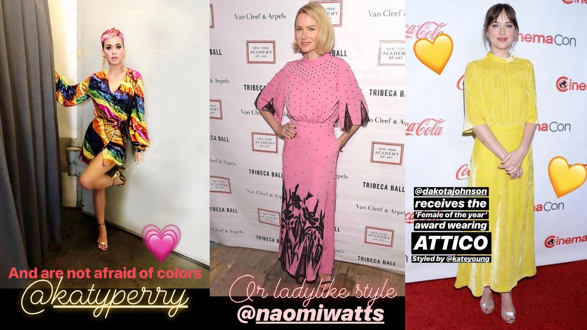 Las celebs adoptaron la marca para llevarla a red carpet.
