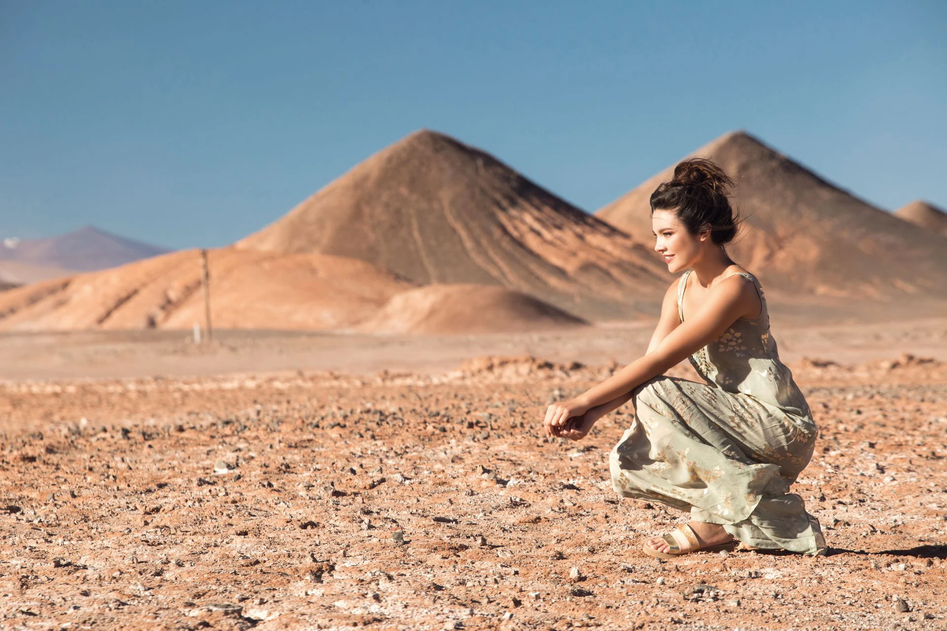 #PARA TI - VESTIDOS FIESTA - moda - Vestido de georgette de seda con estampa dorada Sathya - FV - 20171222