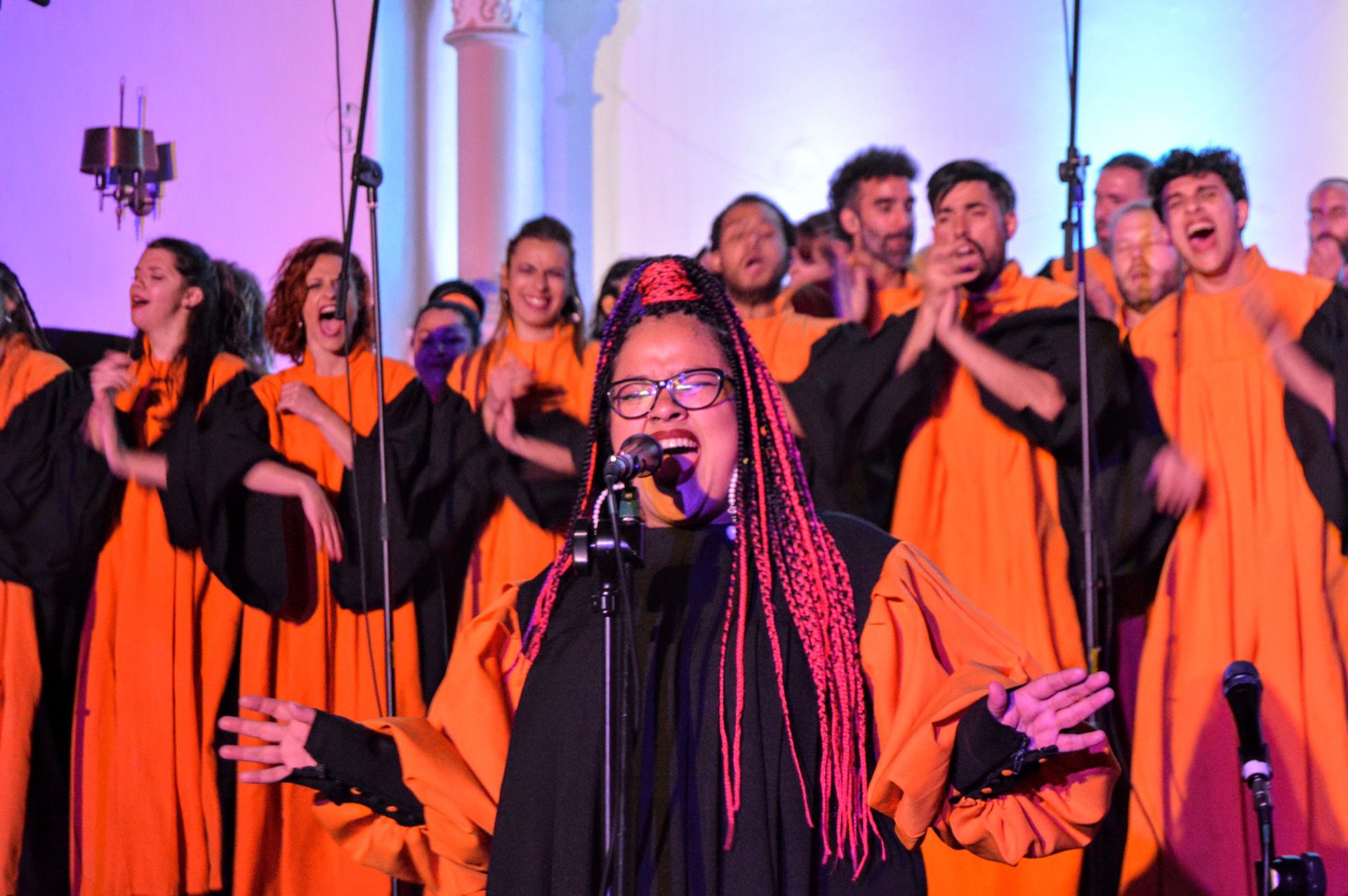 AfroSound Gospel Choir en los conciertos del viernes.