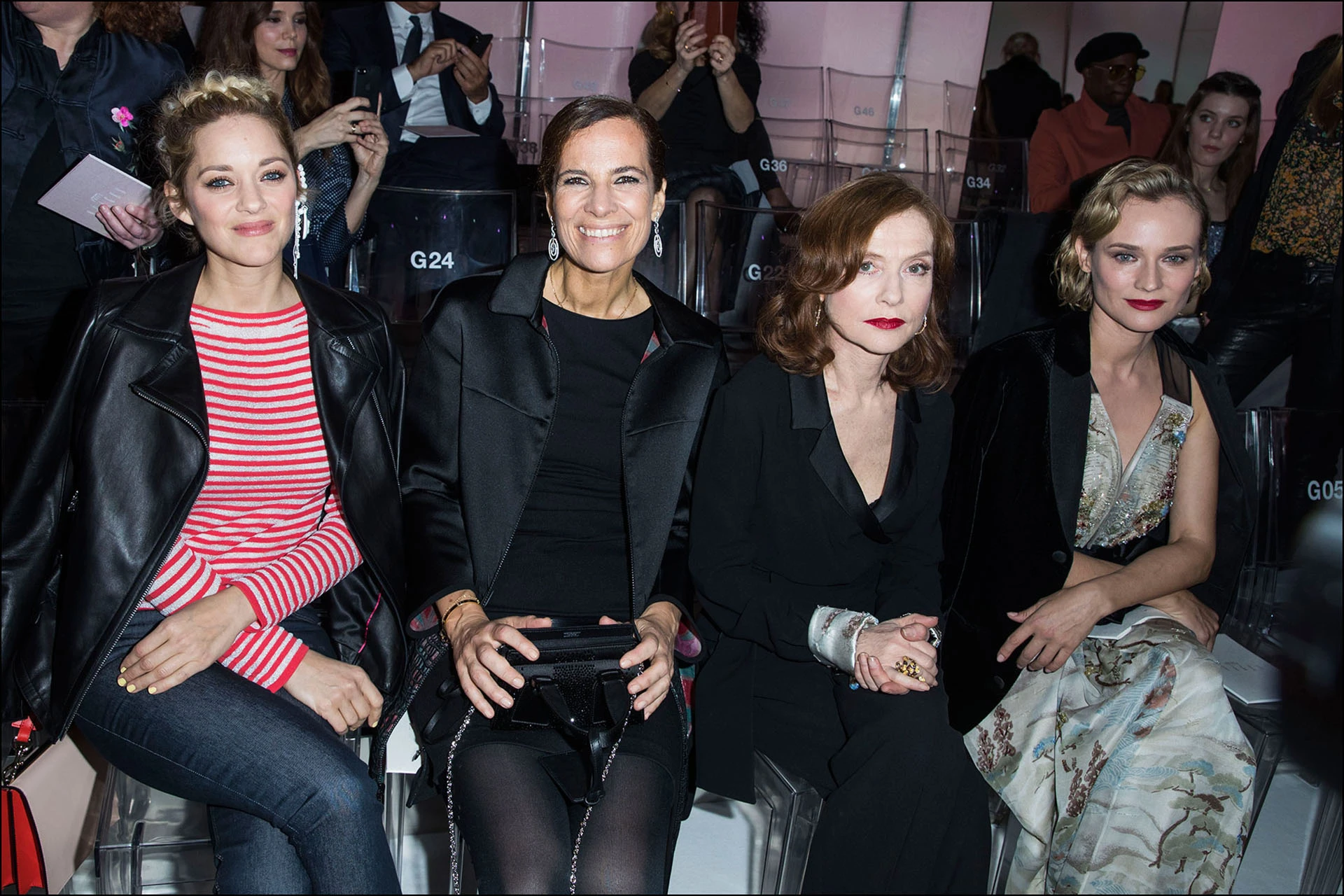 Marion Cotillard, Diane Kruger, Isabelle Huppert y Roberta Armani