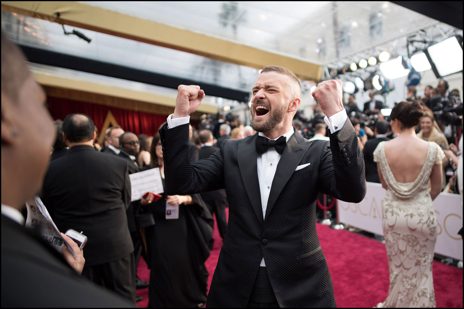 Oscar®-nominee Justin Timberlake arrives at The 89th Oscars® at the Dolby® Theatre in Hollywood, CA on Sunday, February 26, 2017.