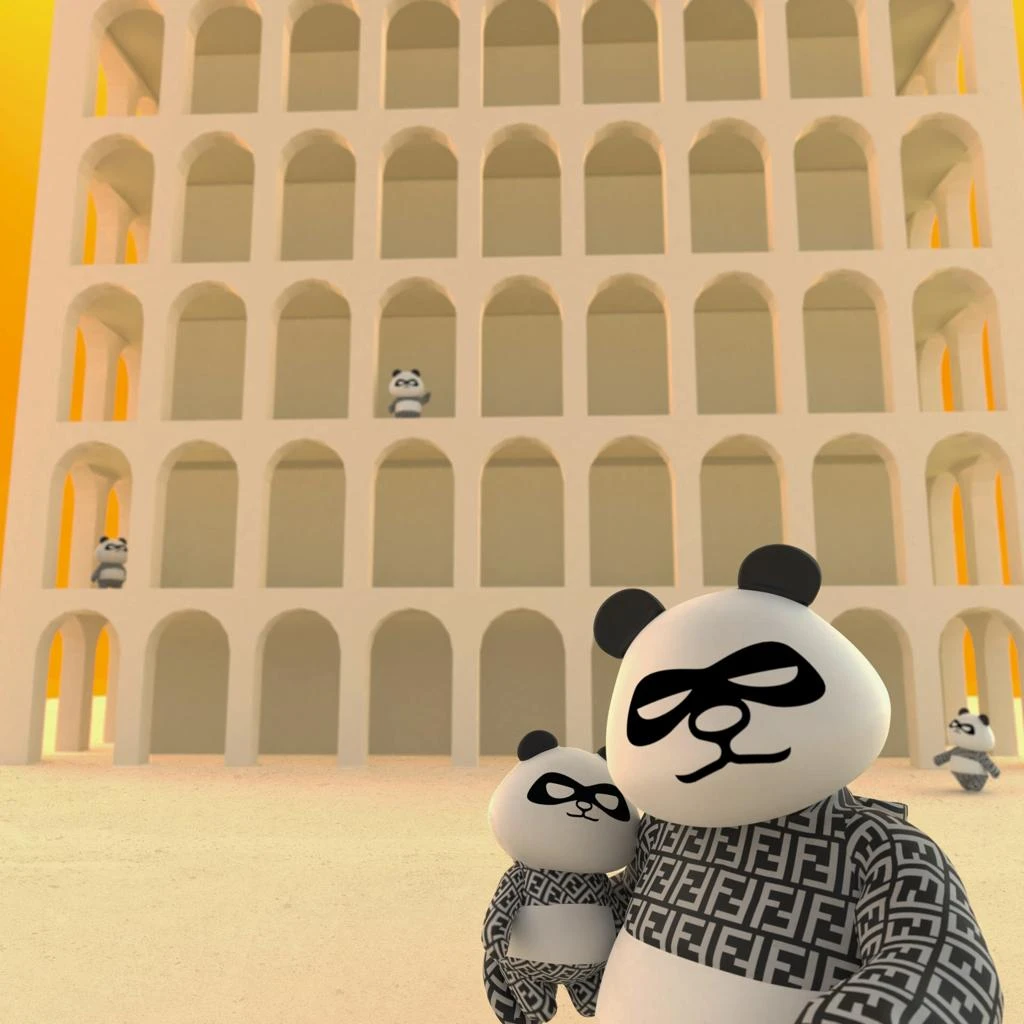 PANDA FENDI COLABORACION