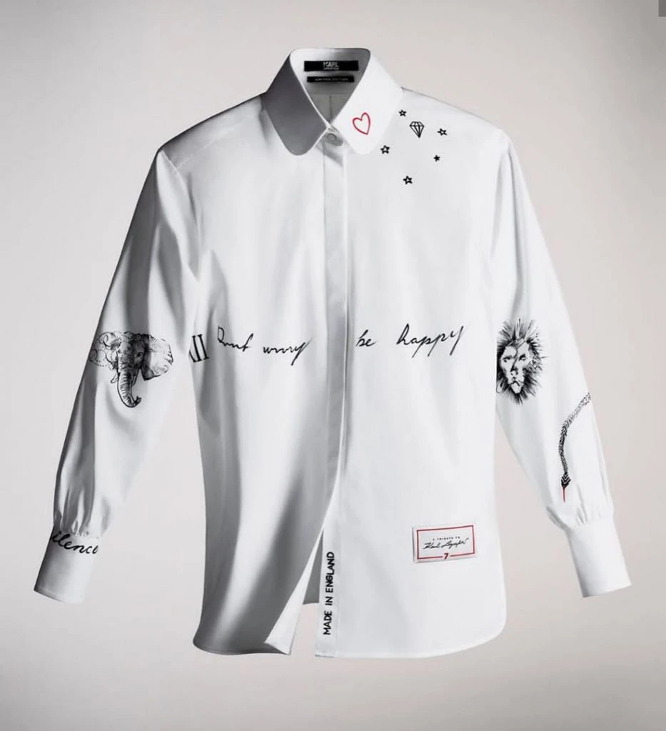 CAMISA BLANCA KARL LAGERFELD